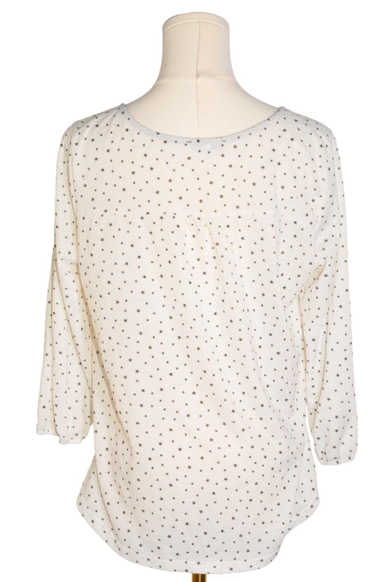 Stylish MISS LIBERTO White Regular Fit Women's Blouse - Size M