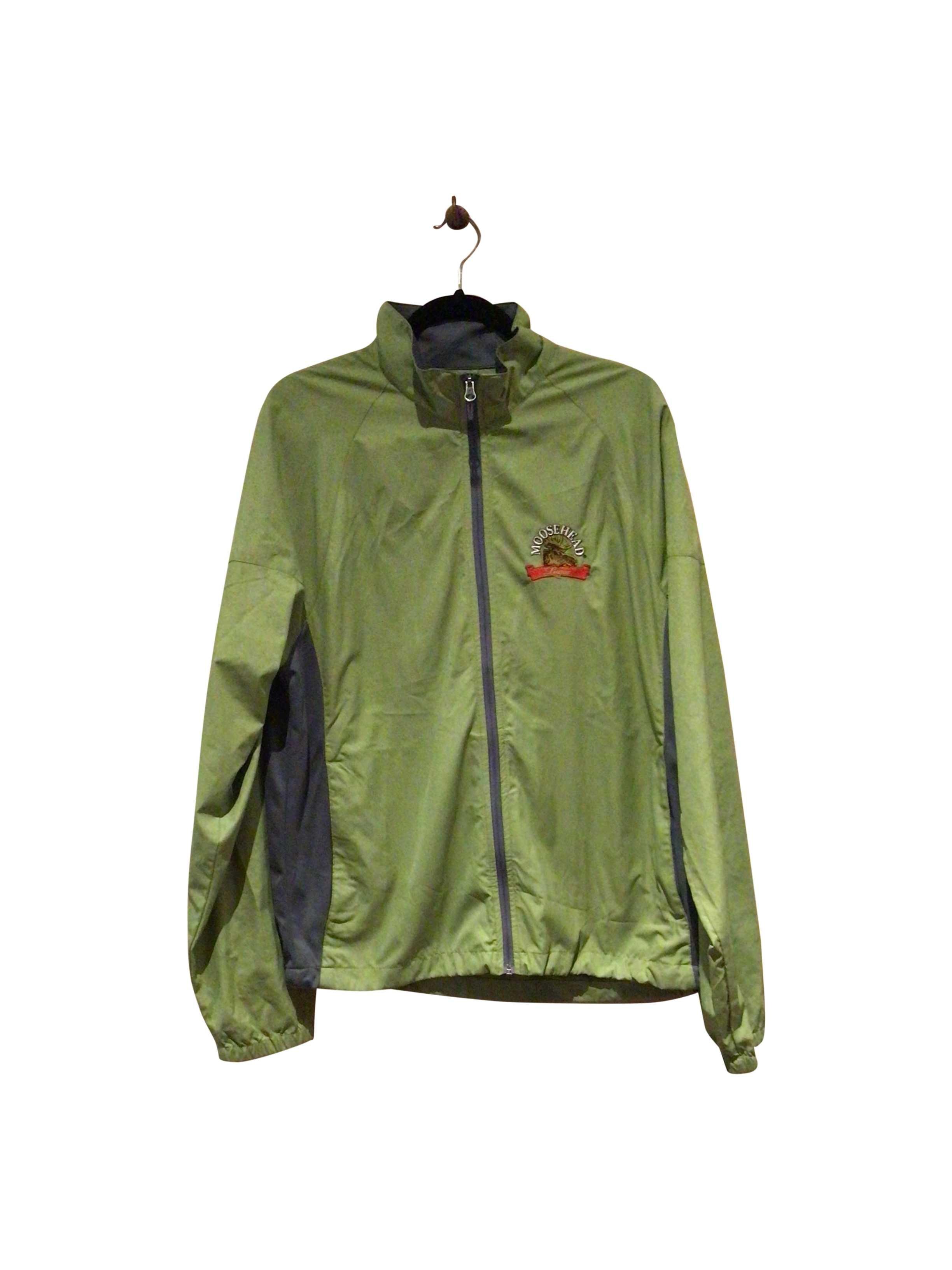 MOOSEHEAD Stylish Regular Fit Green Jacket - Size M