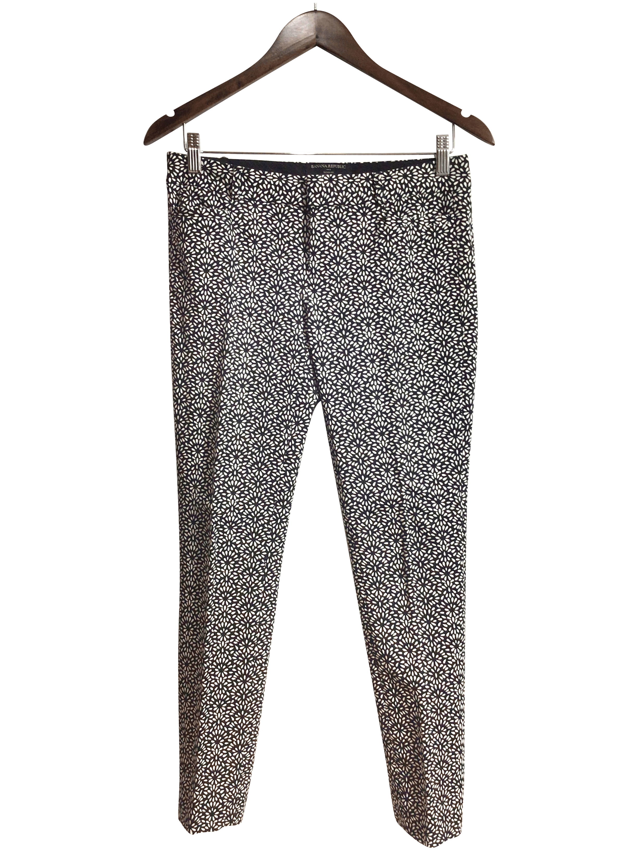 BANANA REPUBLIC Stylish Women's Regular Fit Black Work Pants - Size 0