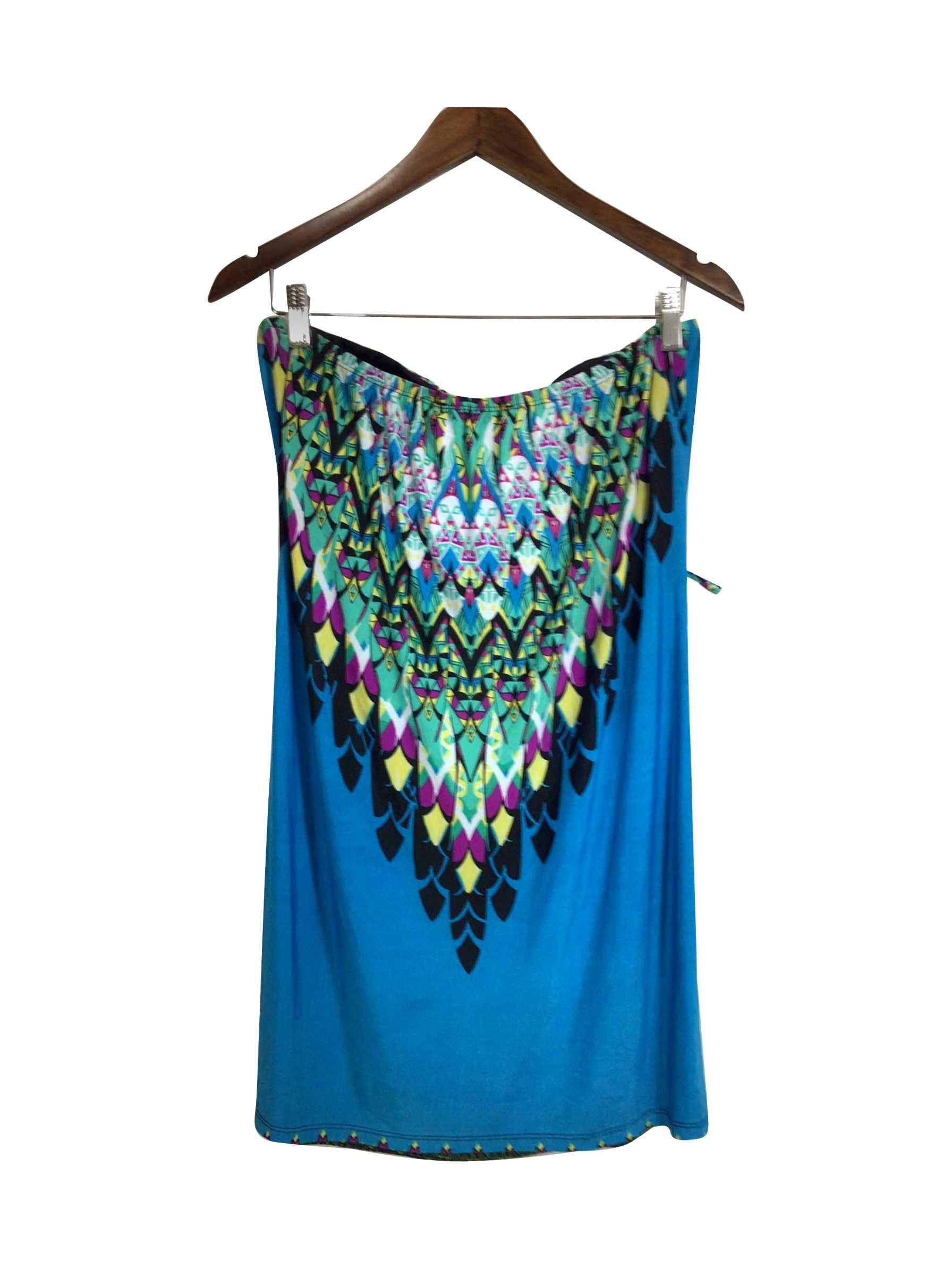 Stylish HKR Regular Fit Blue Mini Dress - Size S