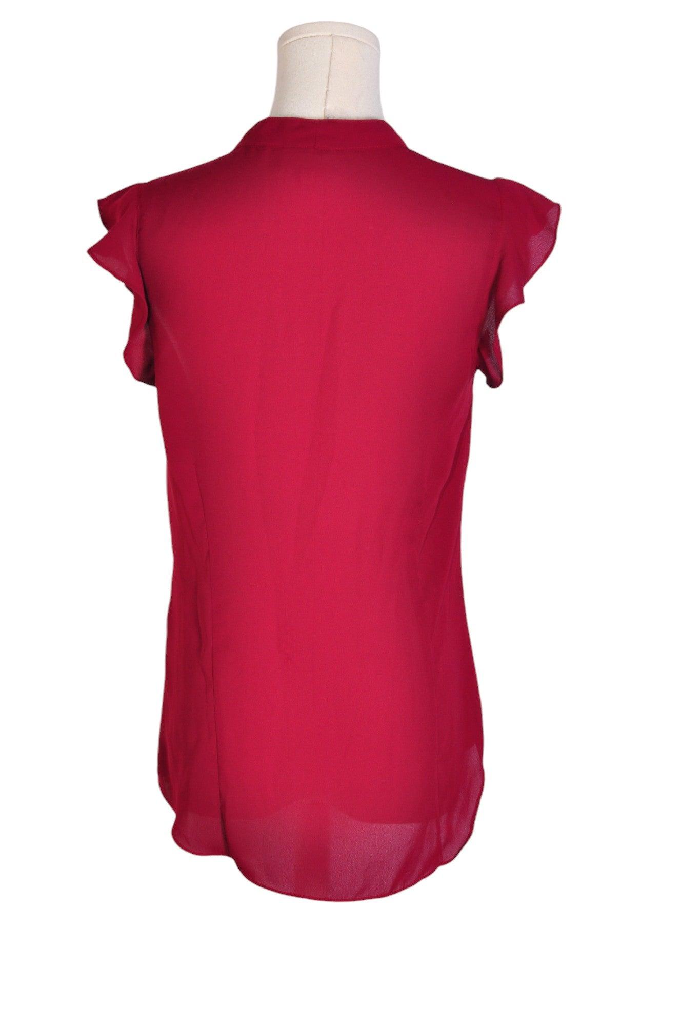 MODCLOTH Stylish Women's Red Regular-Fit Button Down Tops - Size S