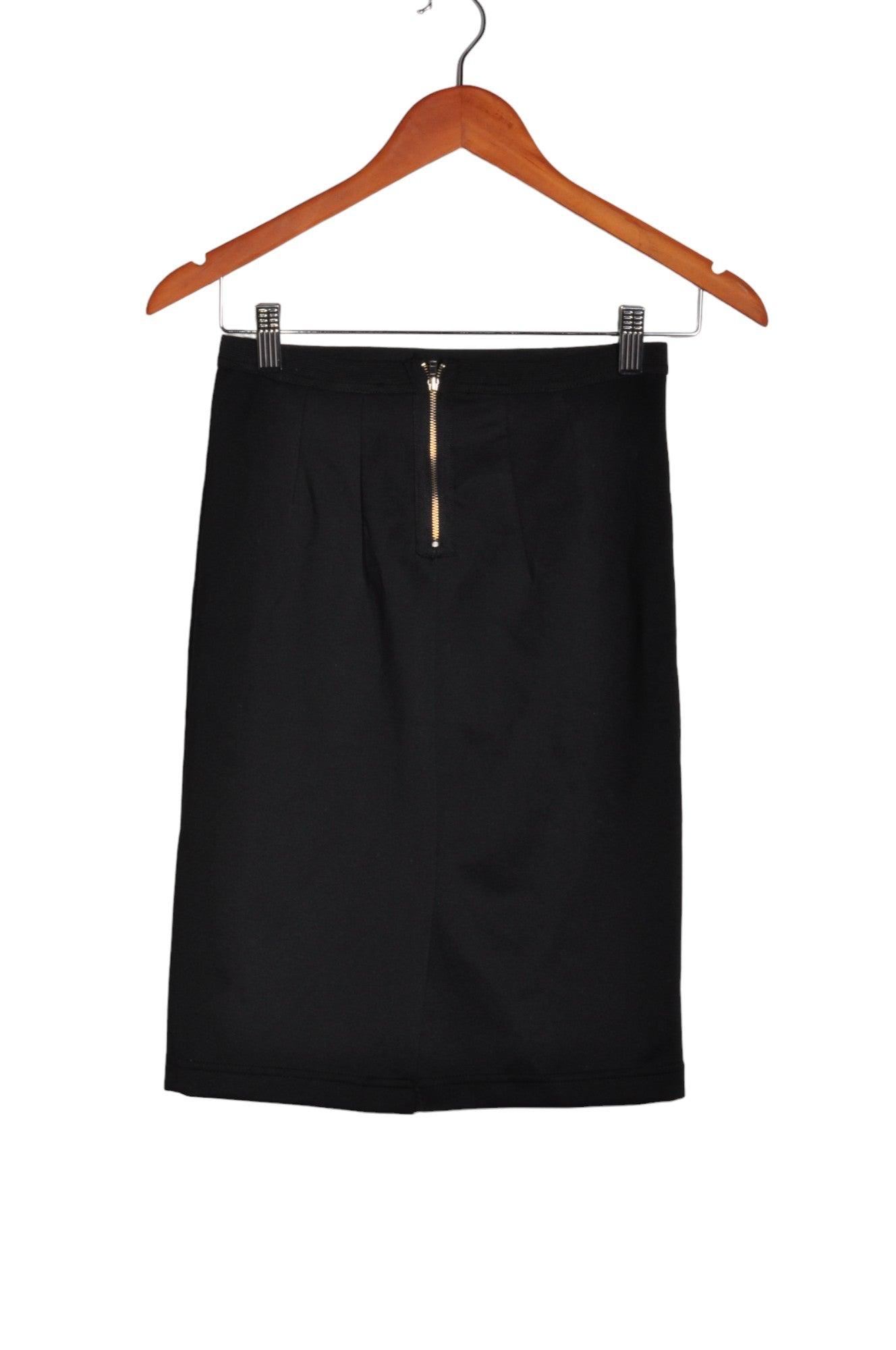 FOREVER 21 Stylish Women's Black Casual Regular-Fit Skirt in Size S