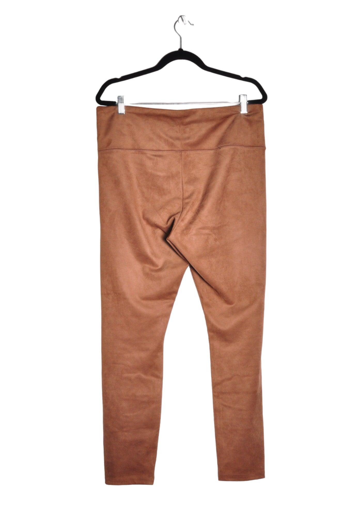 HILARY RADLEY Stylish Women's Brown Regular Fit Work Pants - Size 14