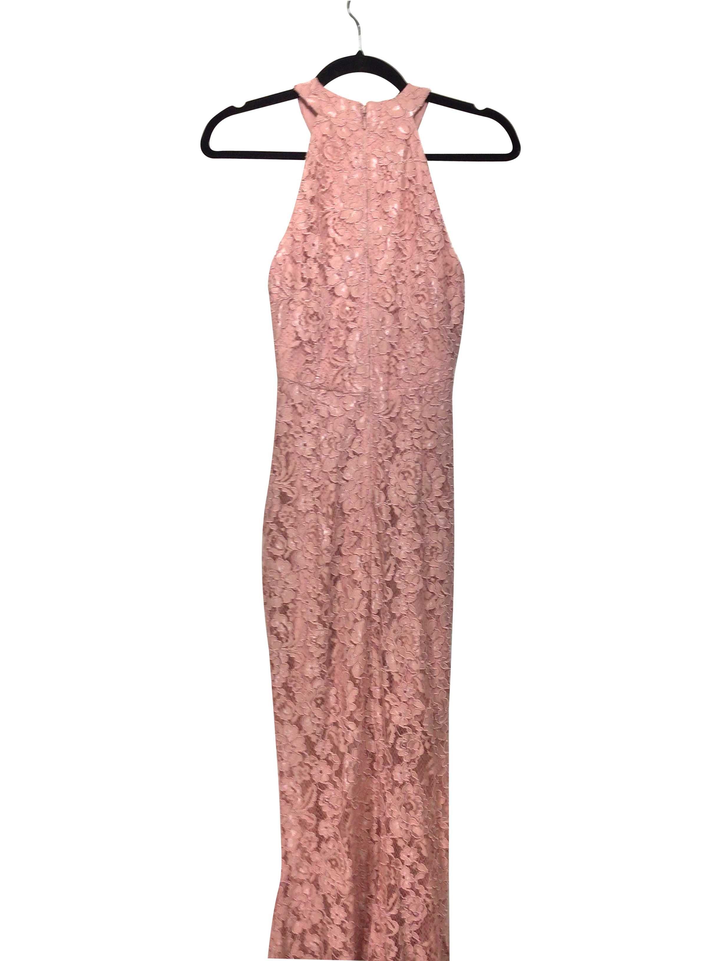 Stylish CHATEAU Regular Fit Pink Maxi Dress - XXS
