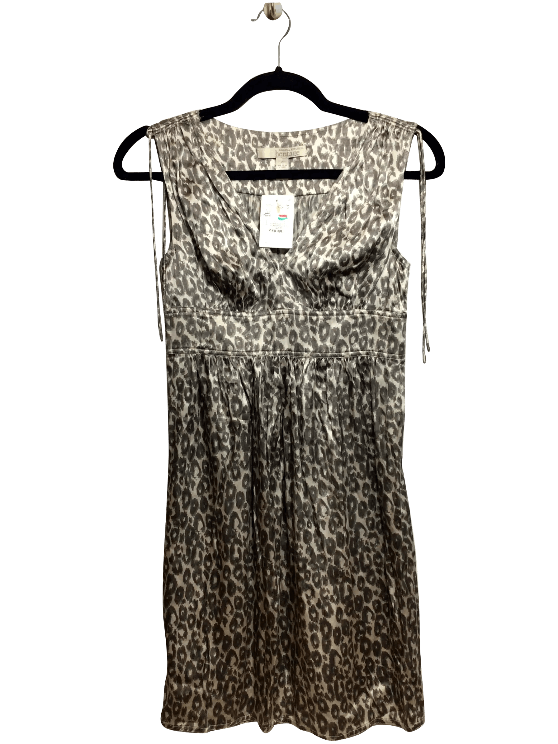 BANANA REPUBLIC Stylish Regular Fit Brown Midi Dress - Size 0