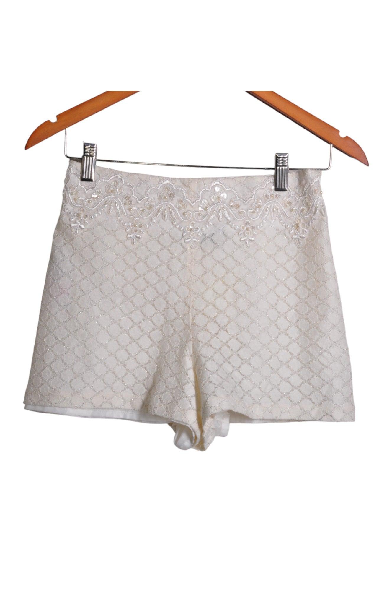 MISS SELFRIDGE Women's Timeless White Classic Regular Fit Shorts - Size 8