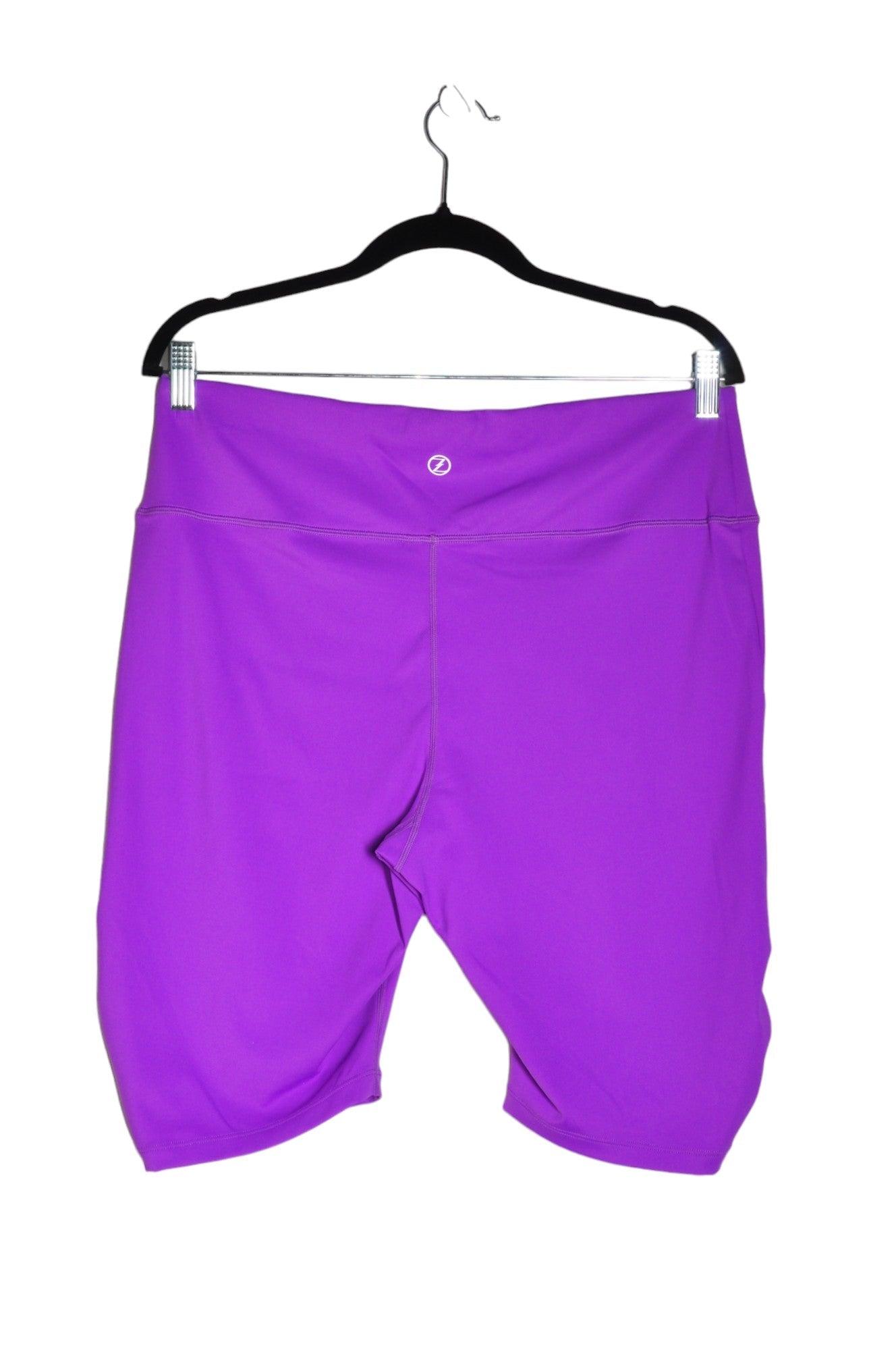 CASA ZETA-JONES Stylish Women's Purple Regular Fit Activewear Leggings in XL and XXL Sizes