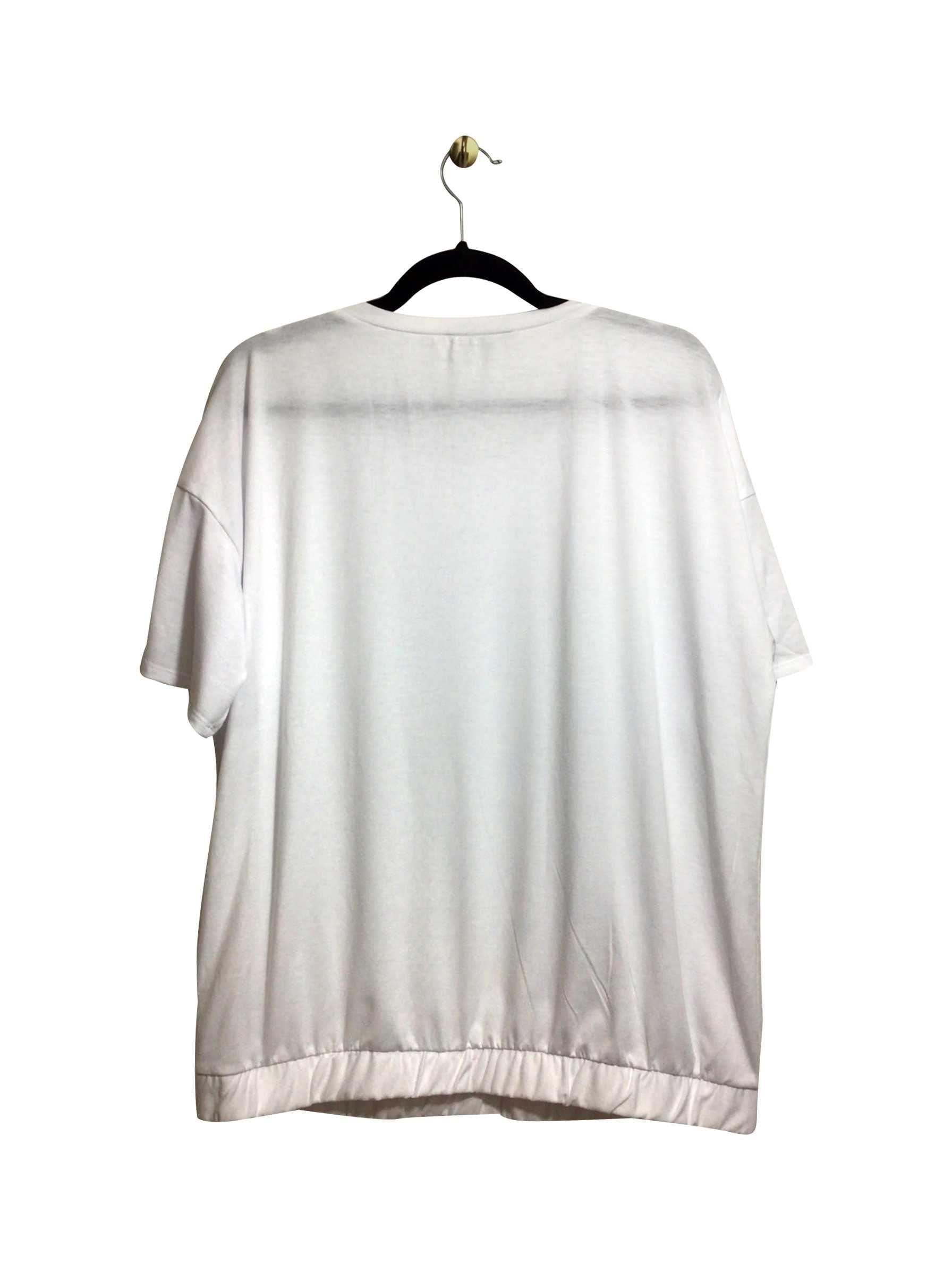 LILY MORGAN Premium White Regular Fit Second - Hand T - shirt - Size L
