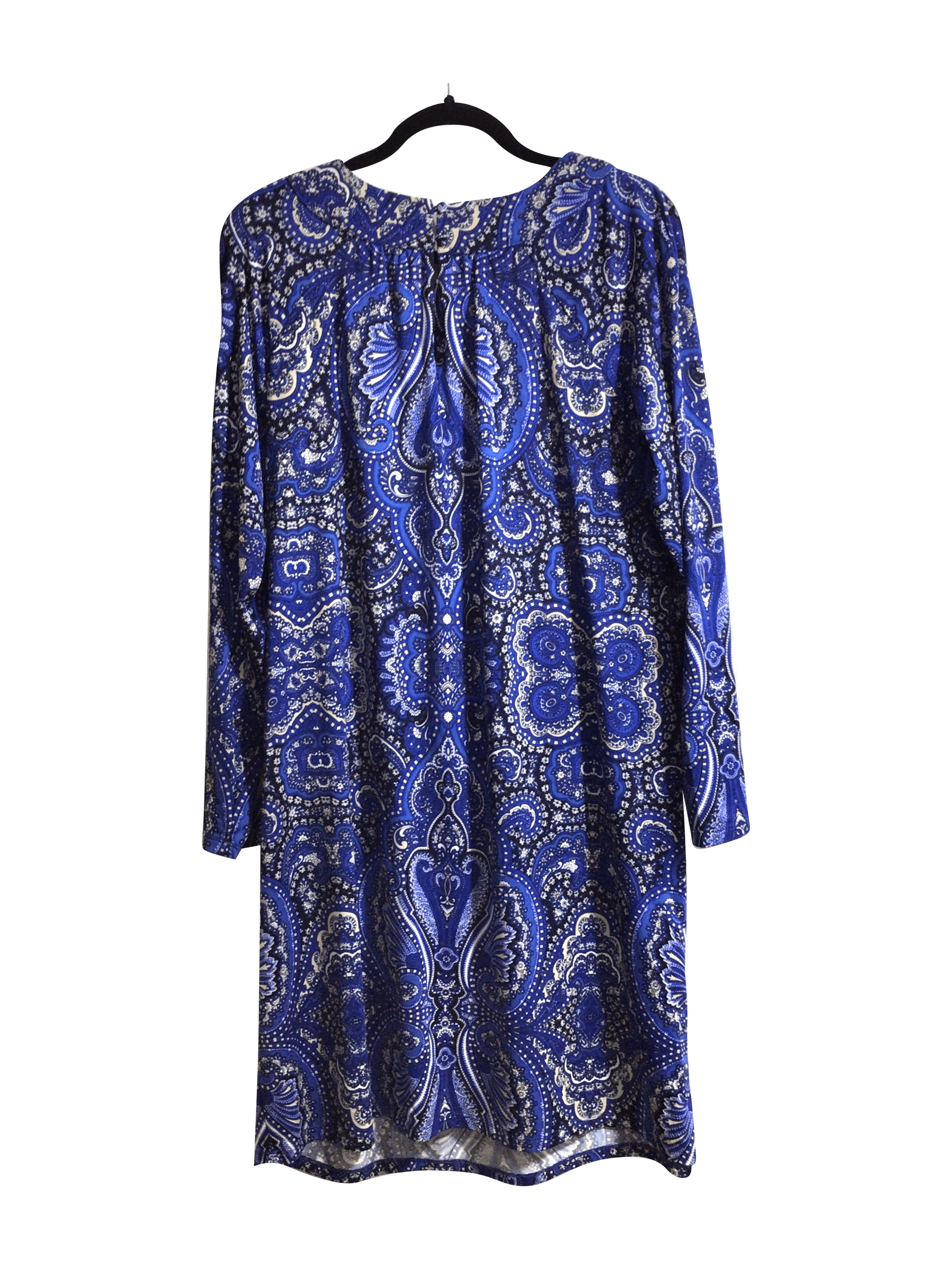 INTERNATIONAL CONCEPTS Stylish Women's Blue Regular Fit Midi Dress - Size L