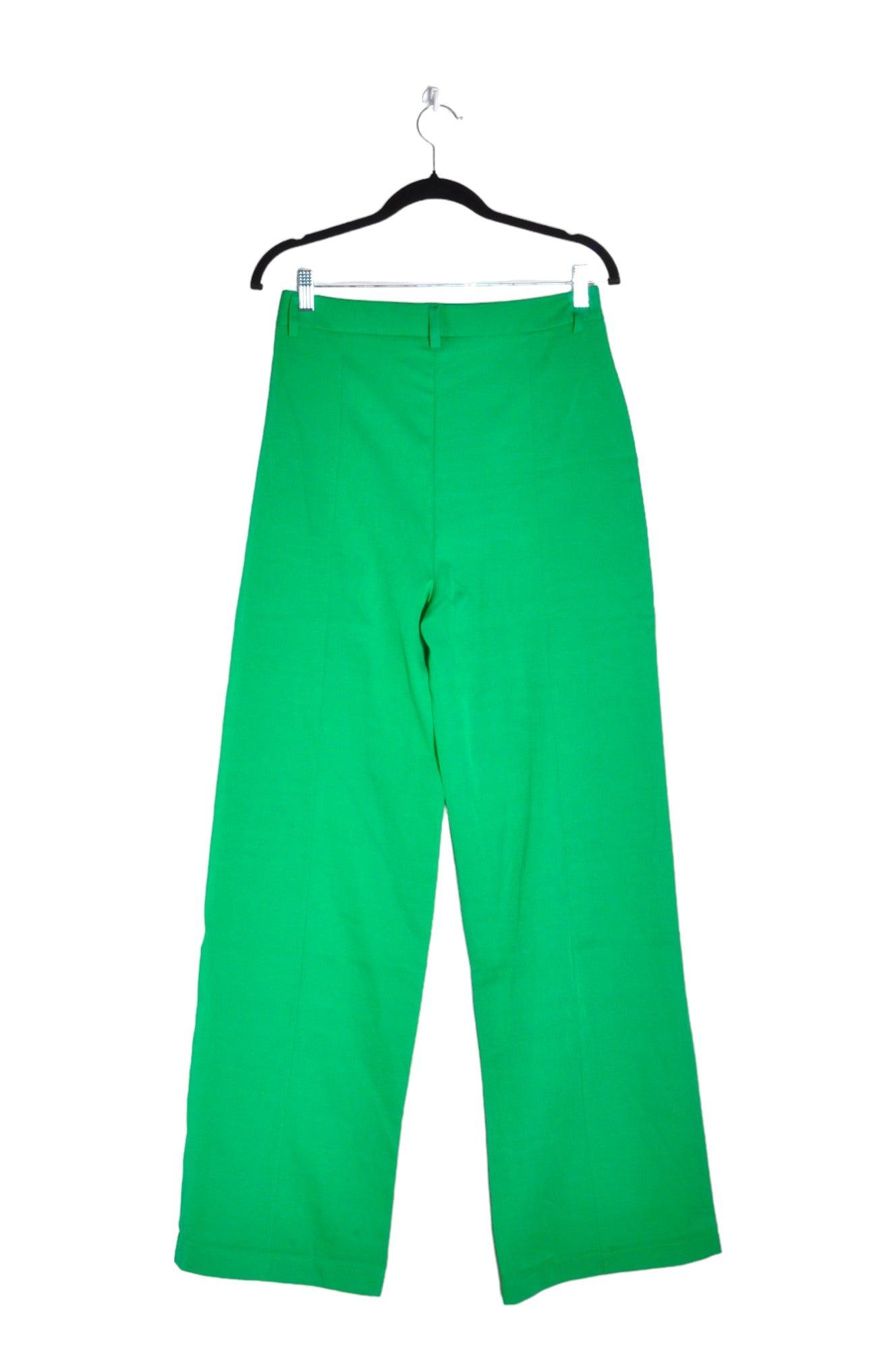 FOREVER 21 Stylish Women's Green Regular Fit Work Pants - Size L