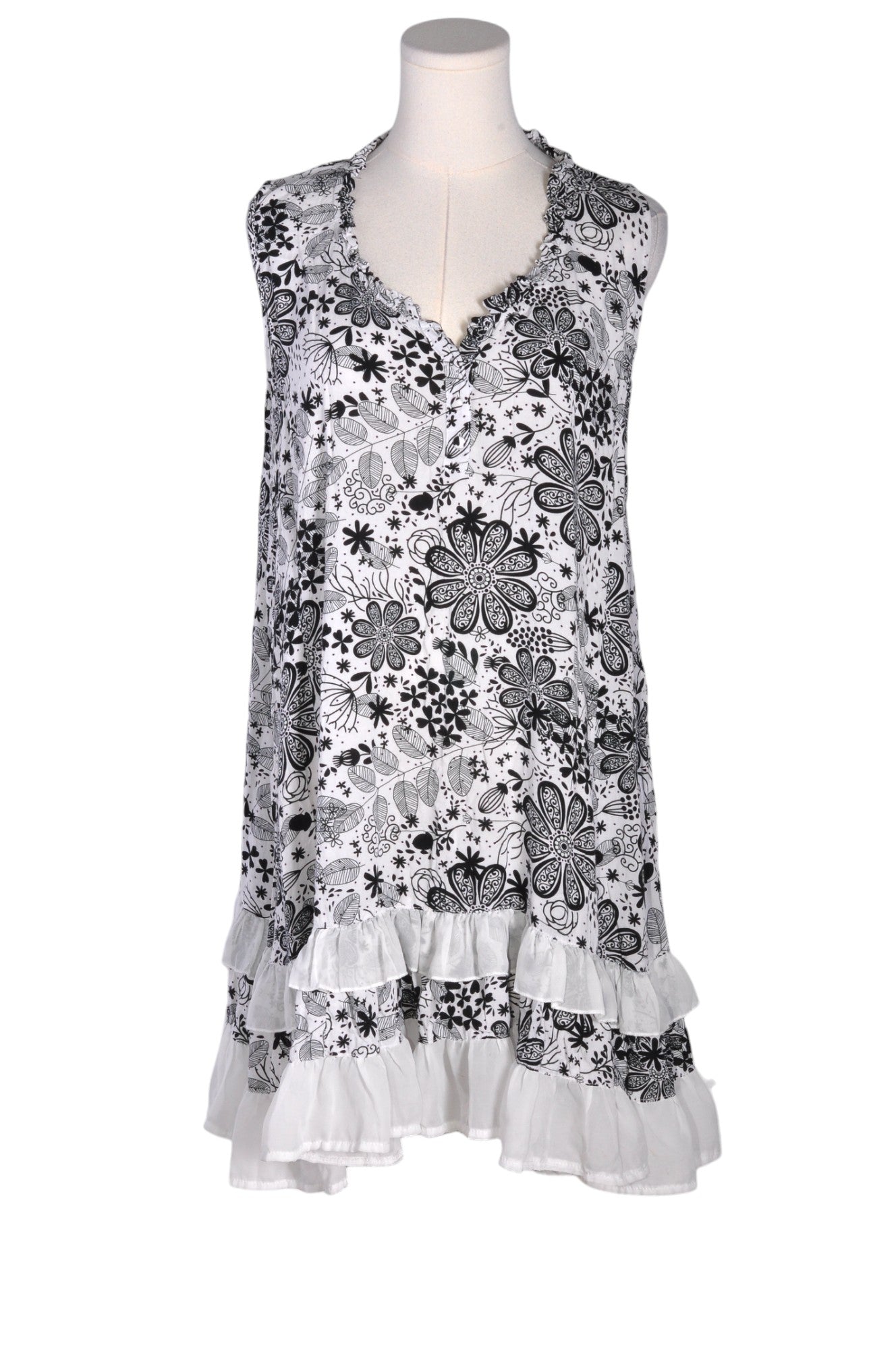 Stylish PAPILLON Women's White Regular-Fit A-Line Dress - Size L