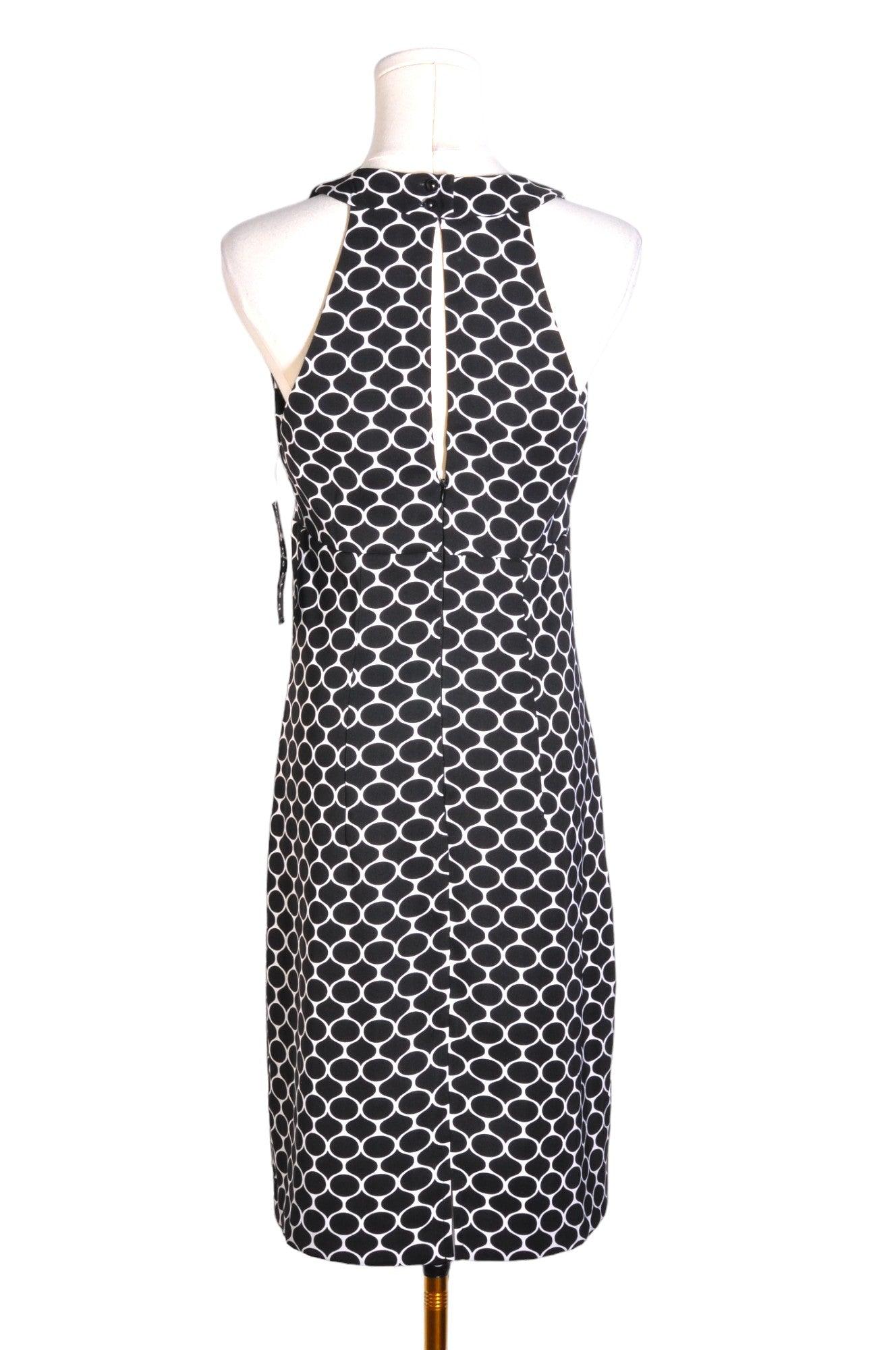 CONNECTED APPAREL Stylish Women's Black Regular Fit Sheath Dress - Size 8
