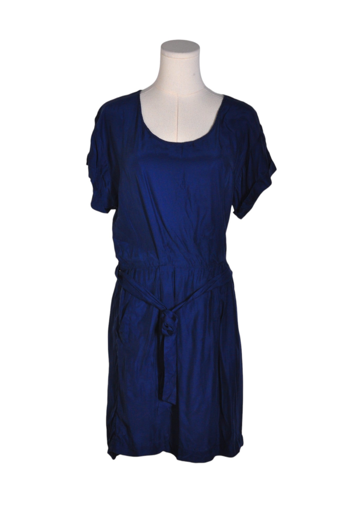 FOREVER 21 Stylish Blue Regular-fit Wrap Dress for Women - Size L