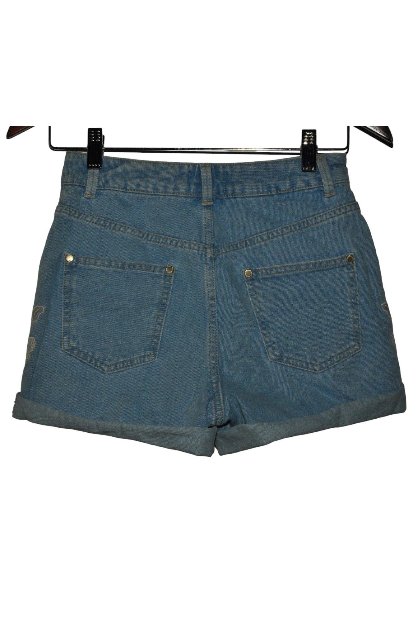 MISS SELFRIDGE Stylish Women's Blue Regular Fit Denim Shorts - Size 4