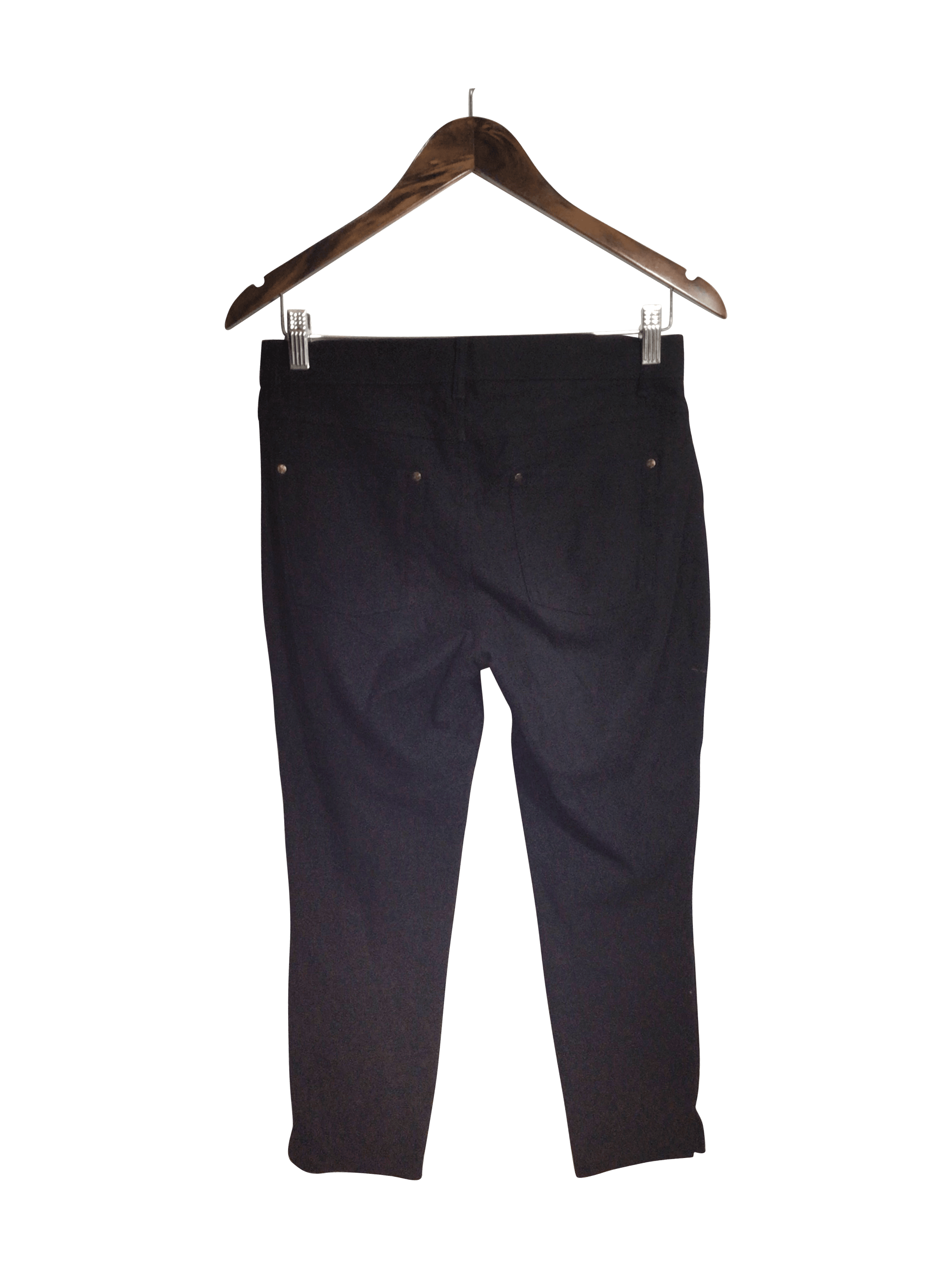 Stylish HUE Women's Black Regular Fit Straight-Legged Second-Hand Jeans - Size M