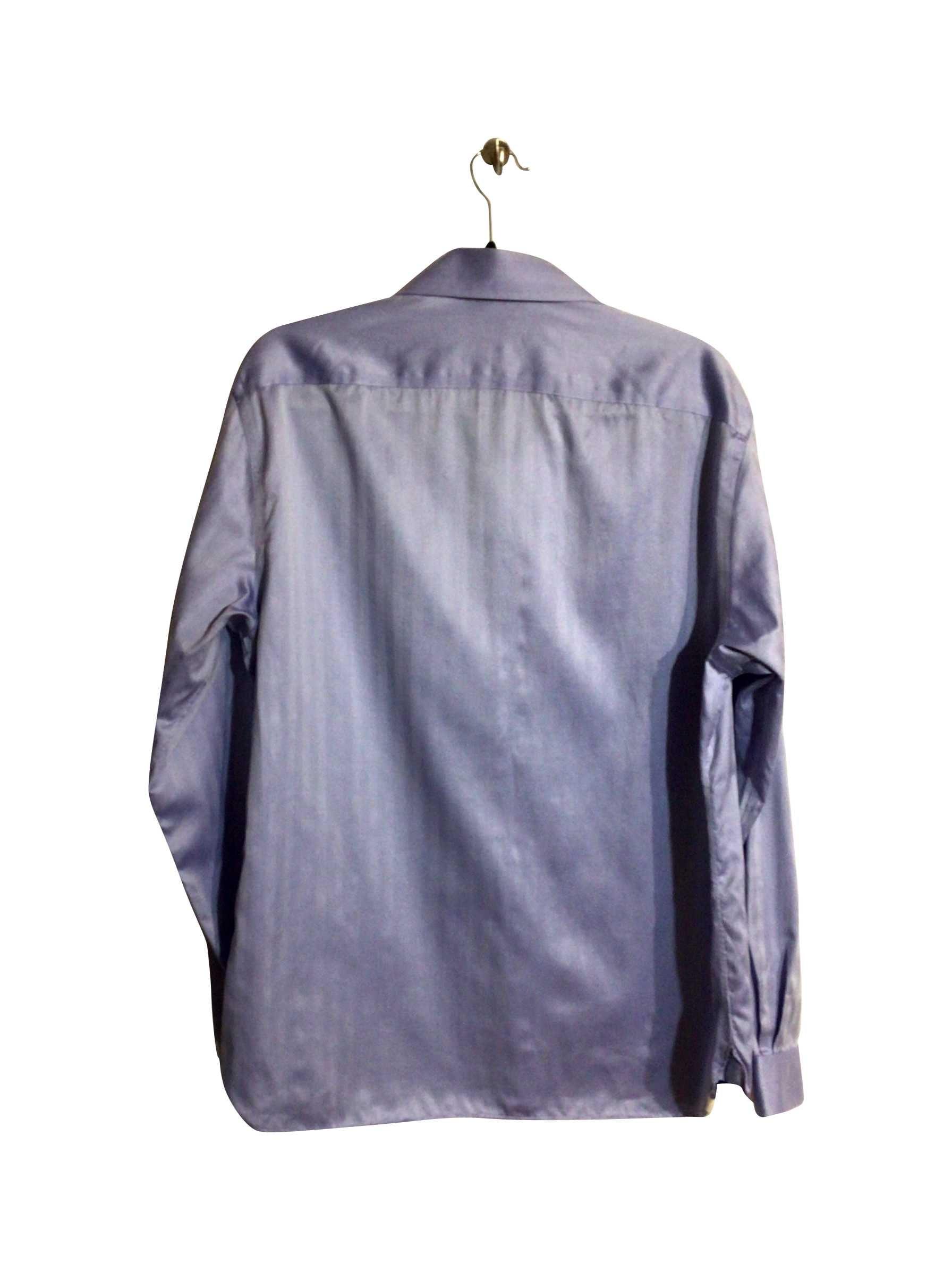IKE BEHAR Stylish Regular Fit Blue Button - down Top - Size L