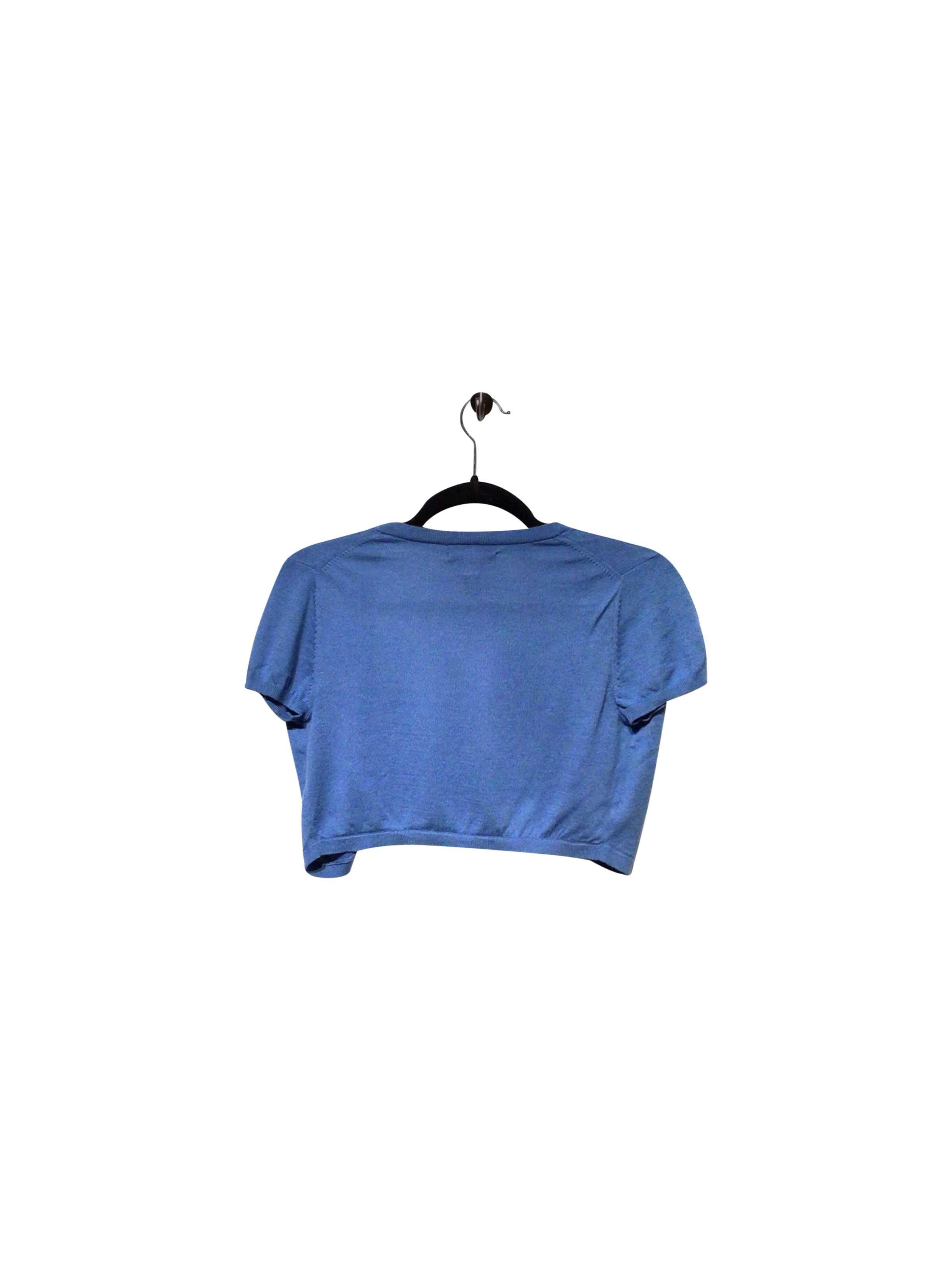 BANANA REPUBLIC Stylish Regular Fit Blue Crop Top - Size XS