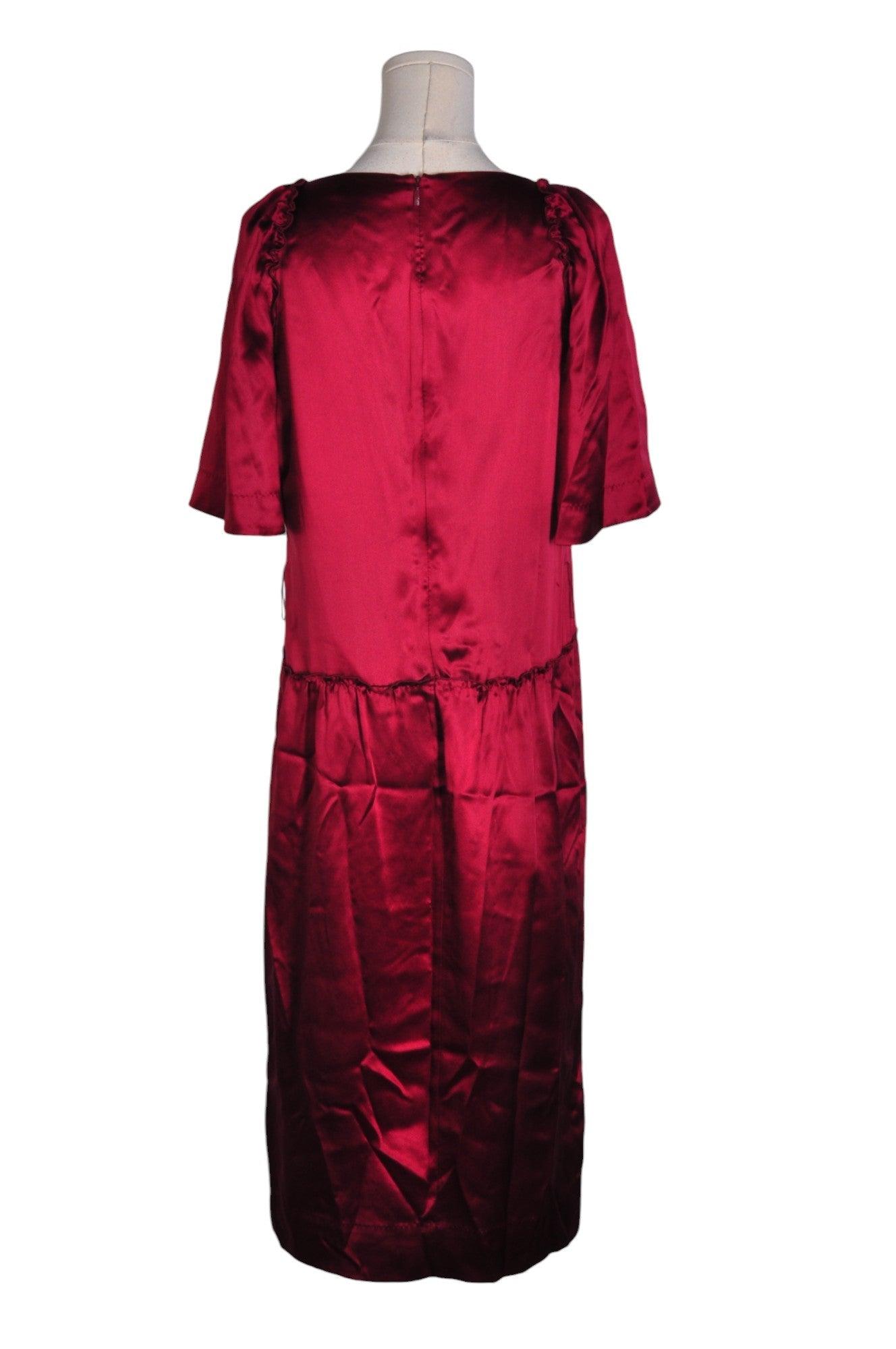 Stylish HUGO BOSS Women's Red Regular-Fit Maxi Dress - Size M