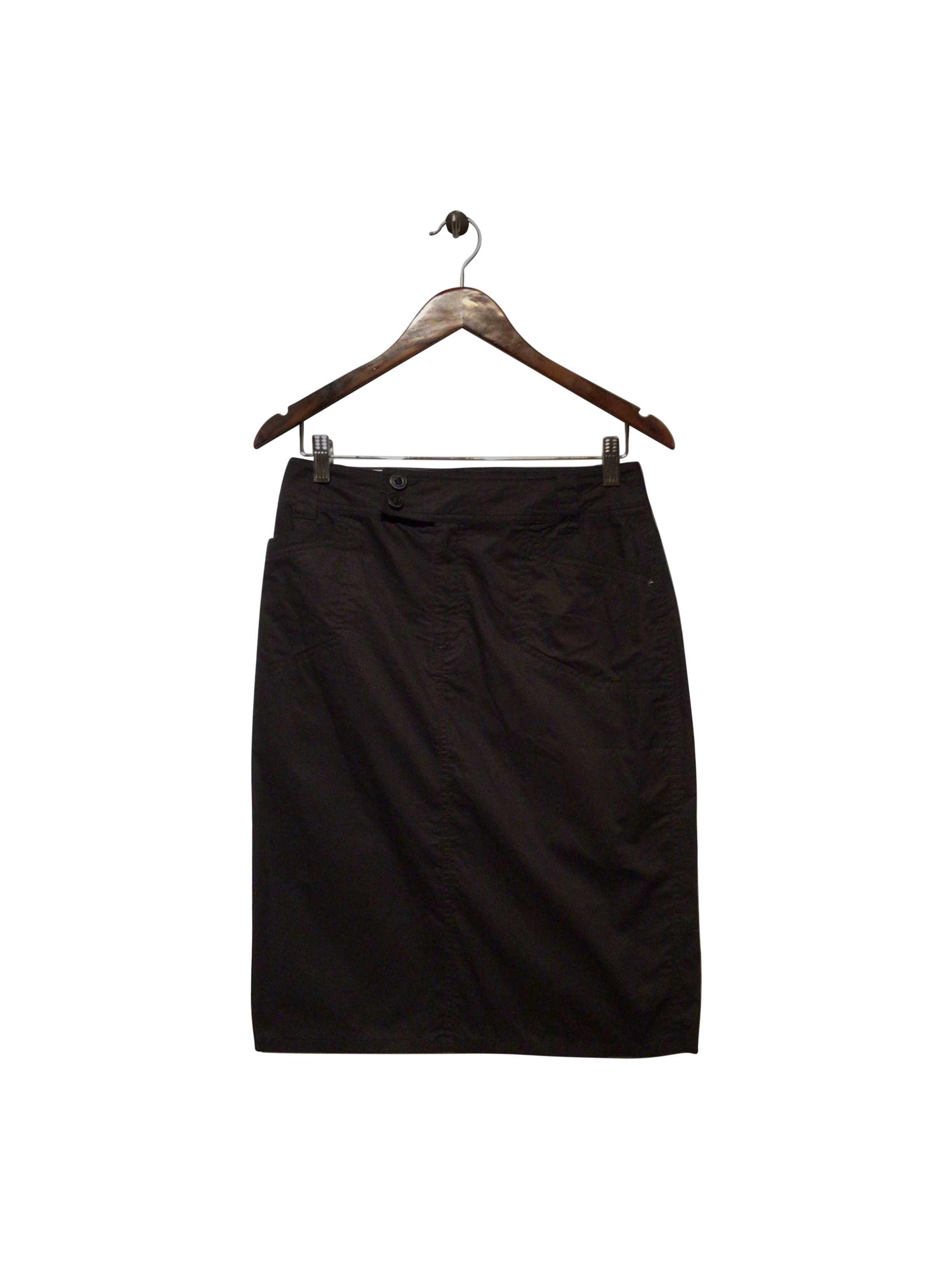 Stylish CONTEMPORAINE Regular Fit Black Skirt - Size 2