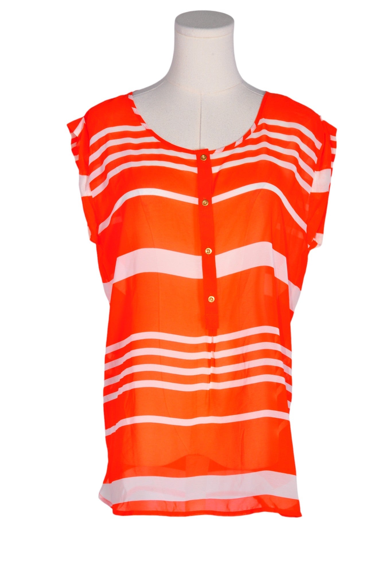 Stylish LOFT Women's Orange Regular Fit Blouses - Size S