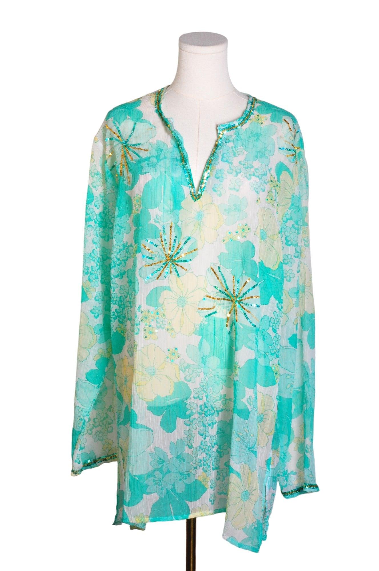 Stylish MODE AX Women's Green Regular-Fit Blouse - Size XL
