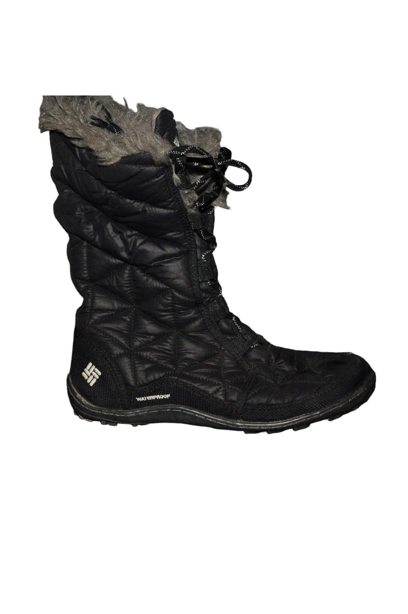 COLUMBIA Stylish Women's Black Boots in Regular Fit - Size 7.5