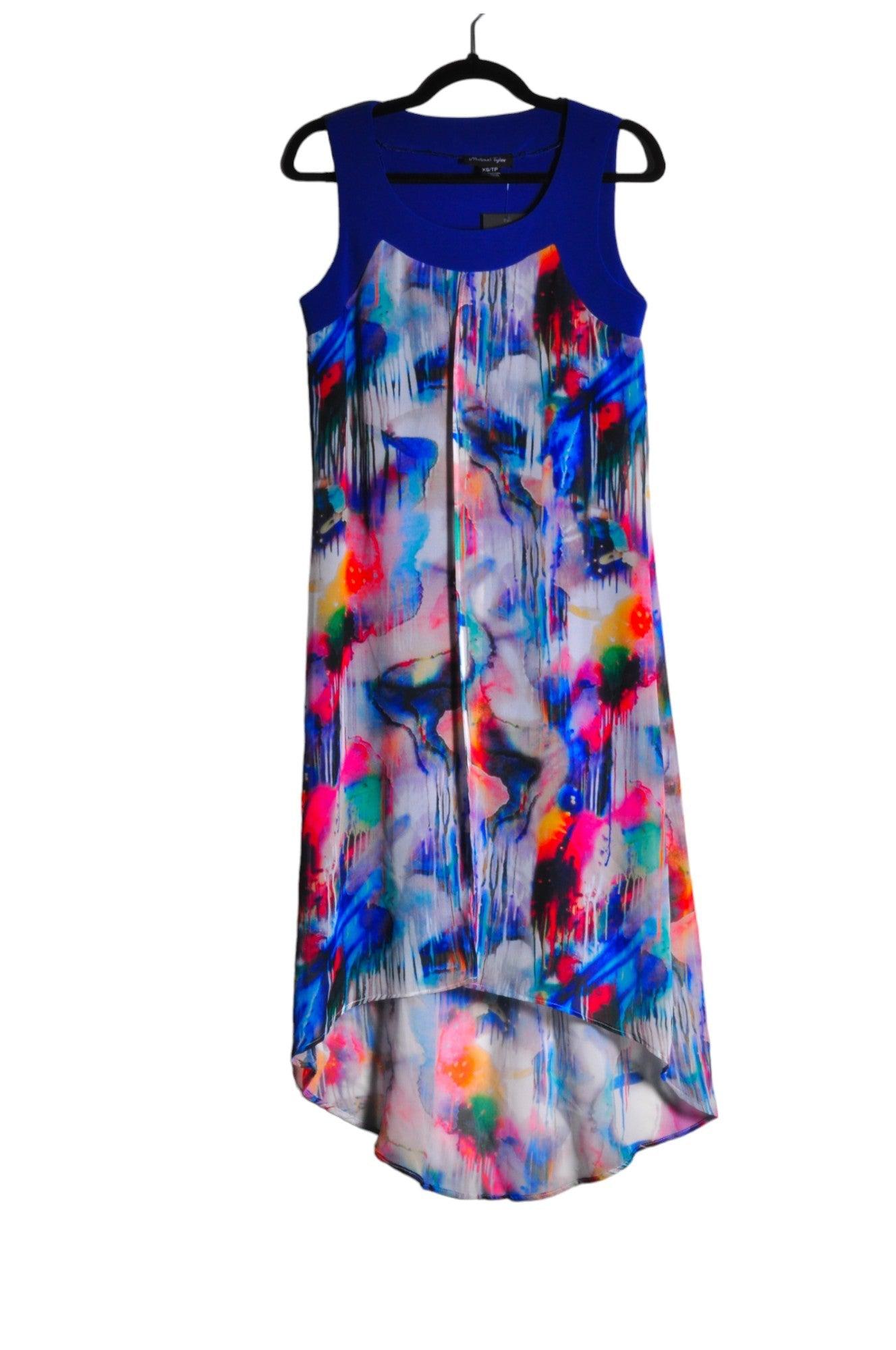 MICHAEL TYLER Stylish Women's Blue High Low Dress in Regular Fit - Size XS