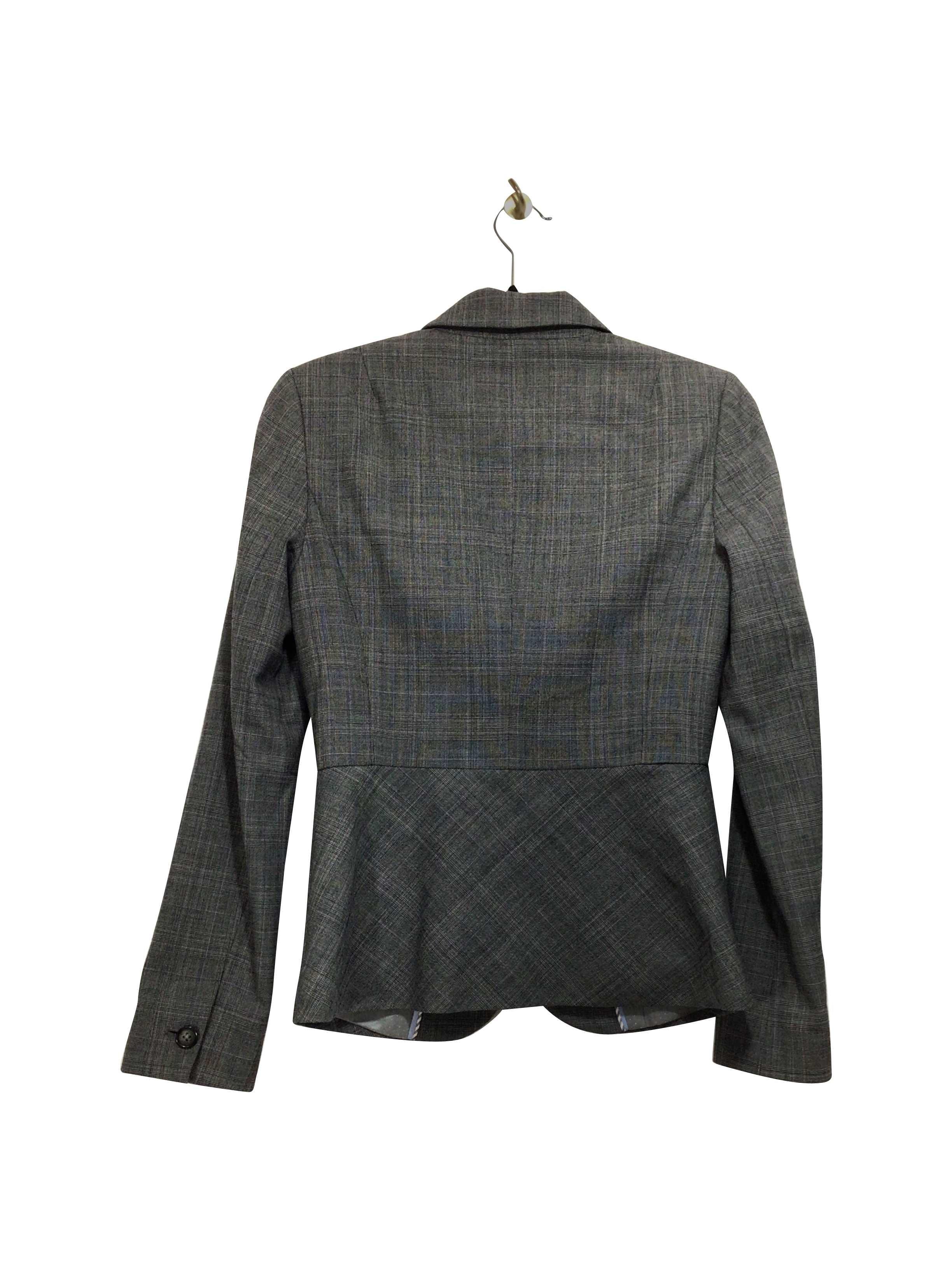 BANANA REPUBLIC Stylish Regular Fit Gray Blazer - Size 0