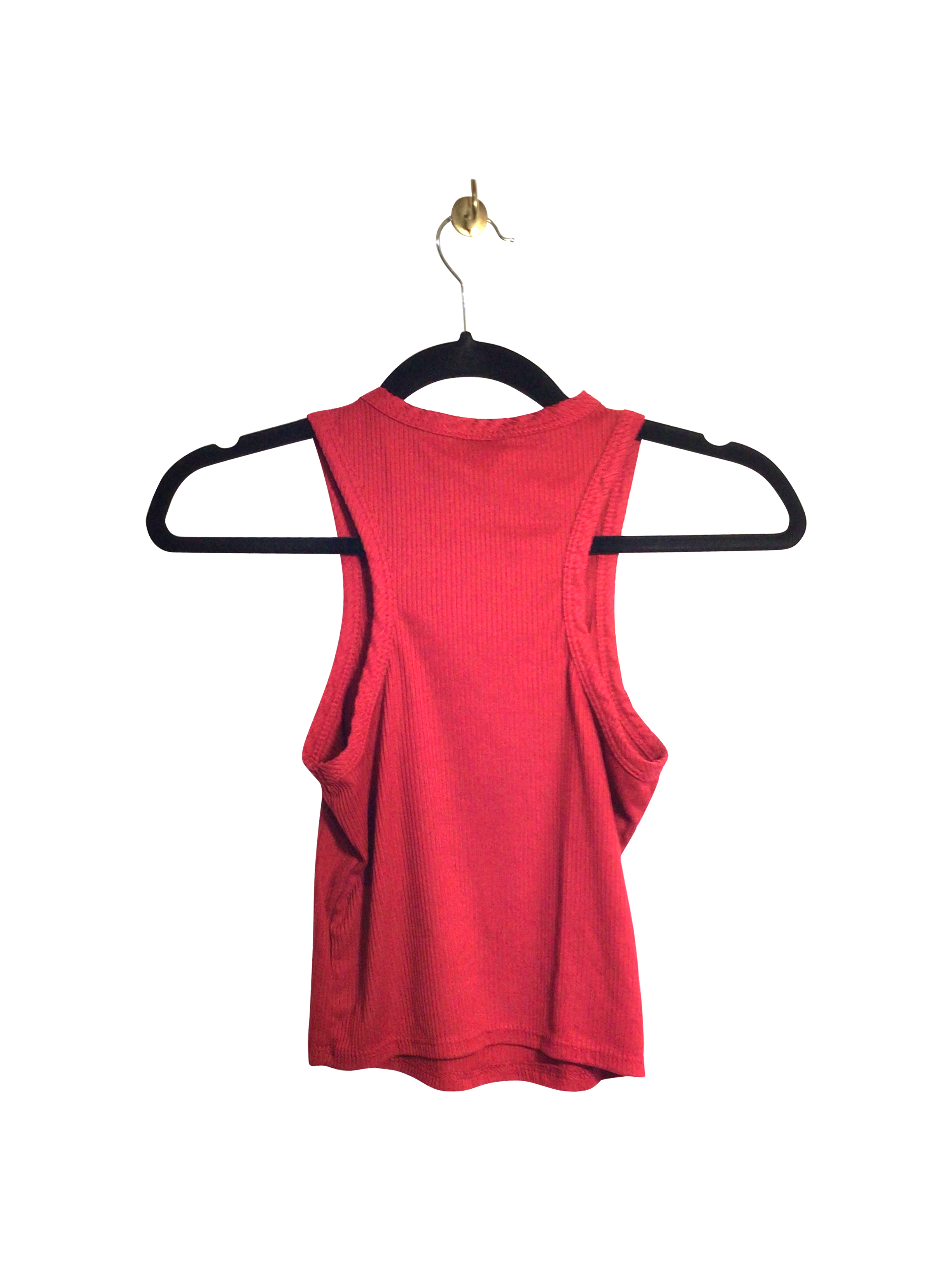OLIVIA RAE Stylish Women's Red Crop Tops in Regular Fit - Size S