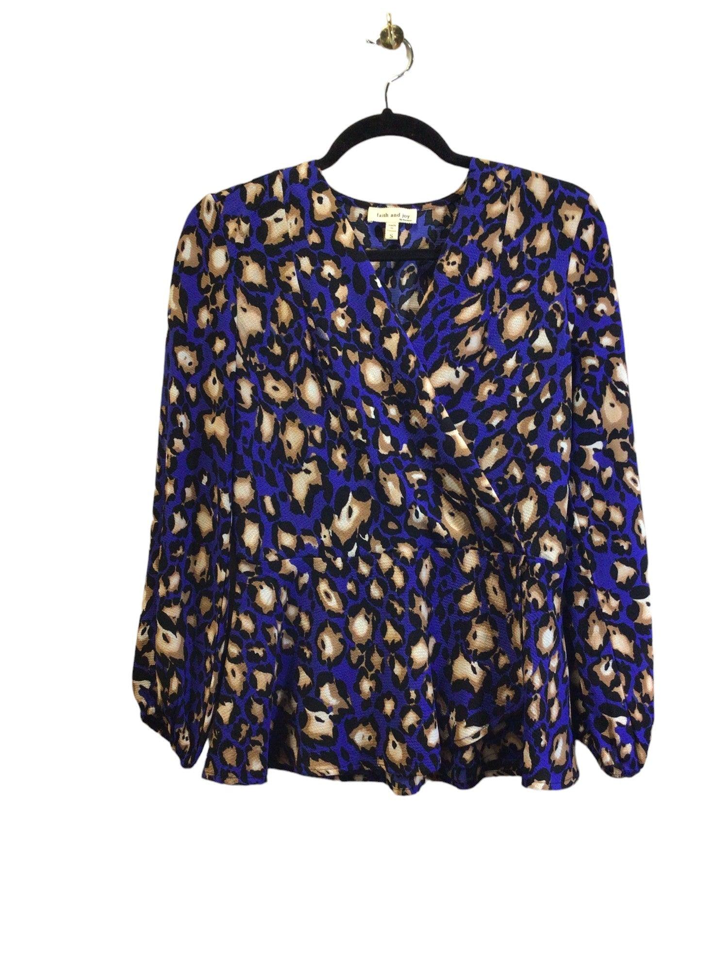 FAITH & JOY Stylish Regular Fit Blue Women's Blouse - Size S