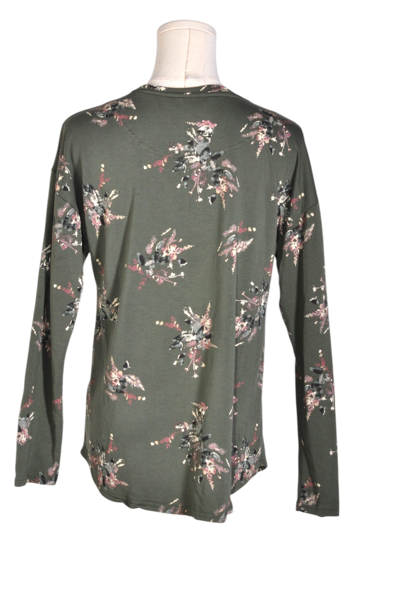 CATHERINE MALANDRINO Stylish Women's Green Regular-Fit Blouse - Size S