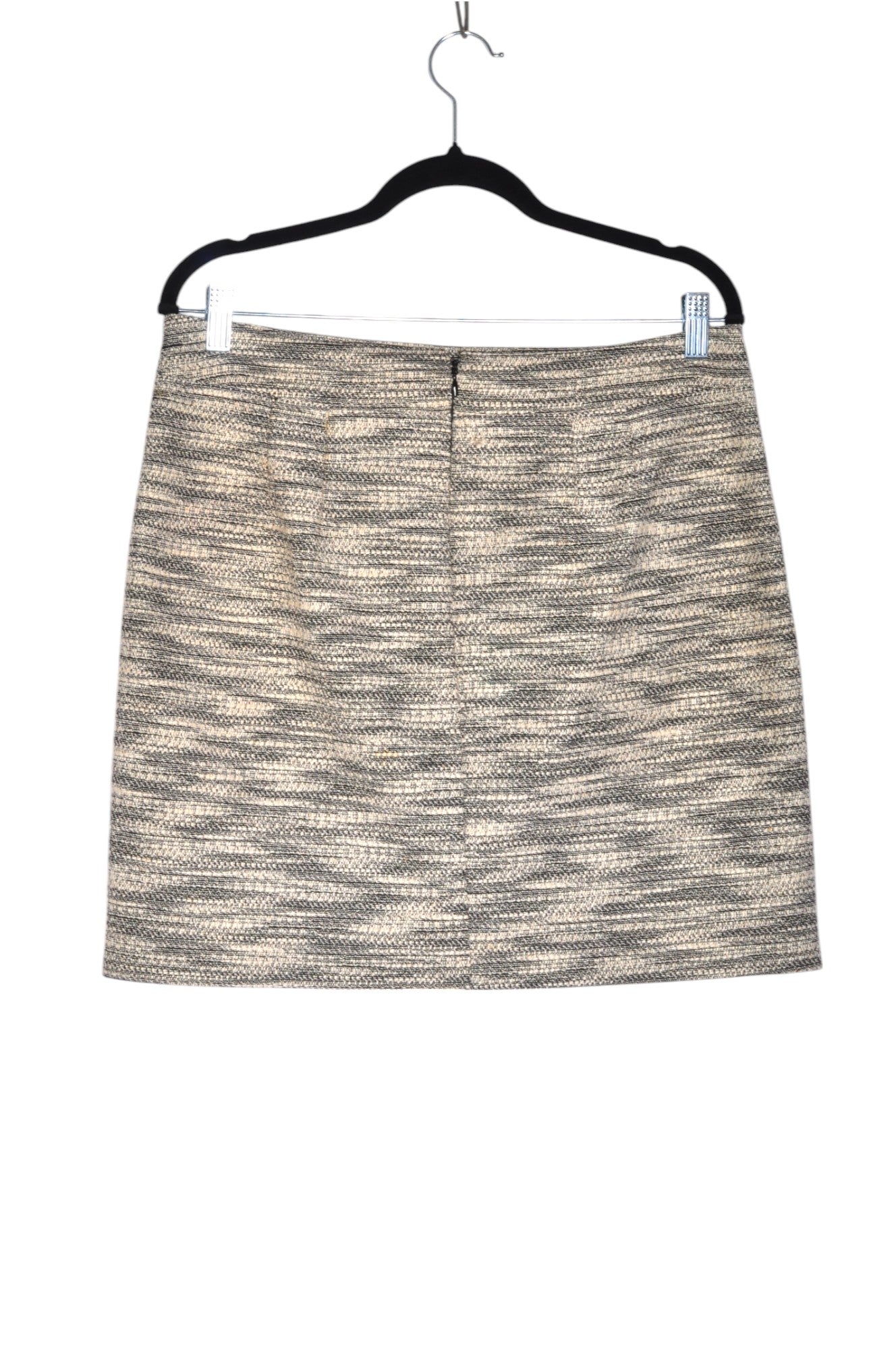 LOFT Stylish Gray Regular-fit Women's Casual Mid-thigh Skirt - Size 8
