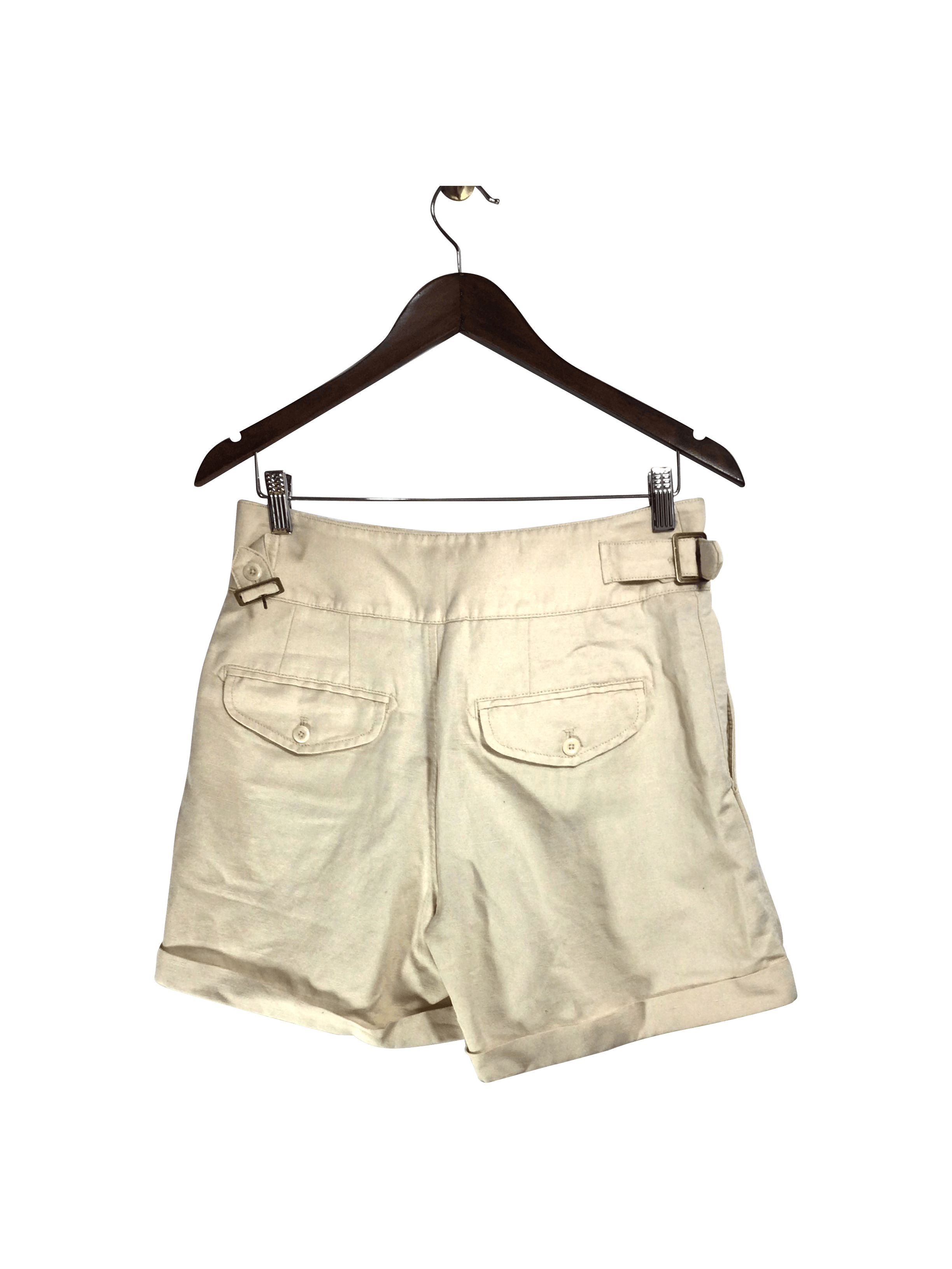 BANANA REPUBLIC Women's Stylish Classic Beige Regular Fit Mid - thigh Shorts Size 2