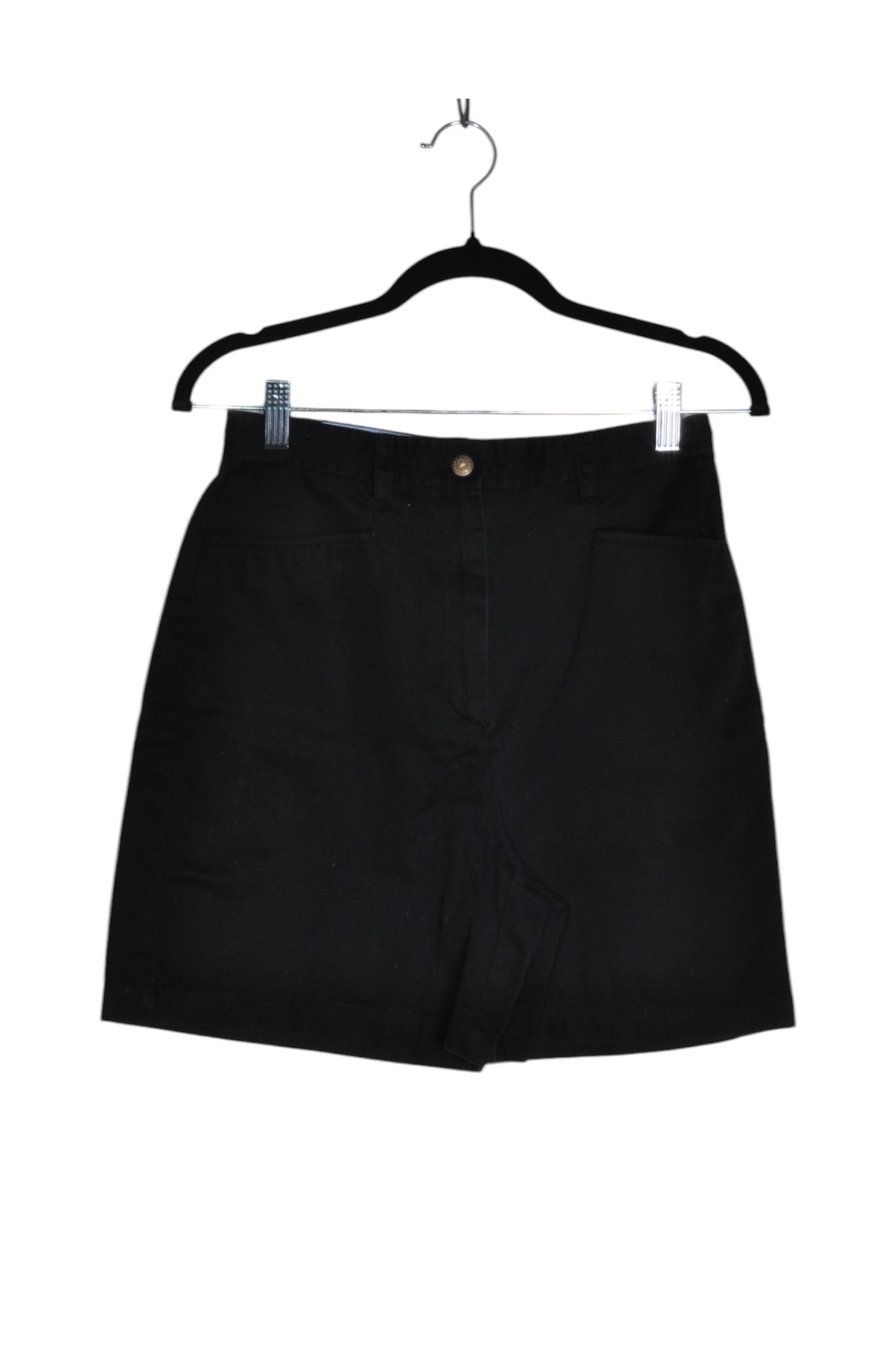 LIZ CLAIBORNE Stylish Women's Black Denim Skirts - Regular Fit, Size 8