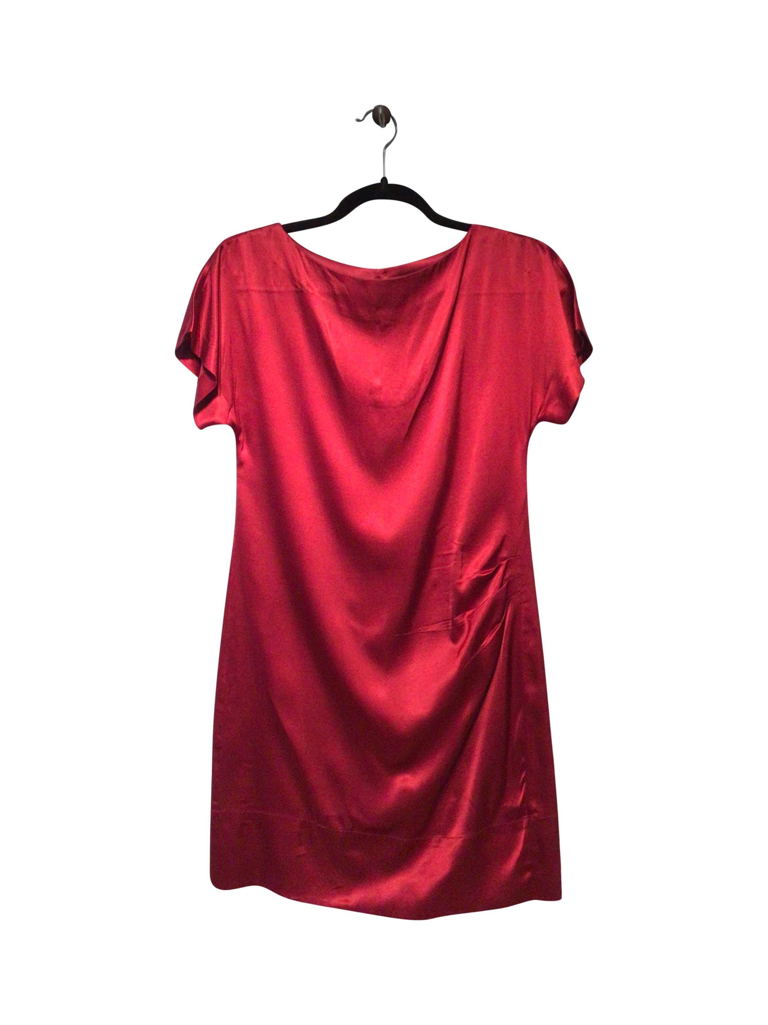 BANANA REPUBLIC Stylish Regular Fit Red Shift Dress - Size 0
