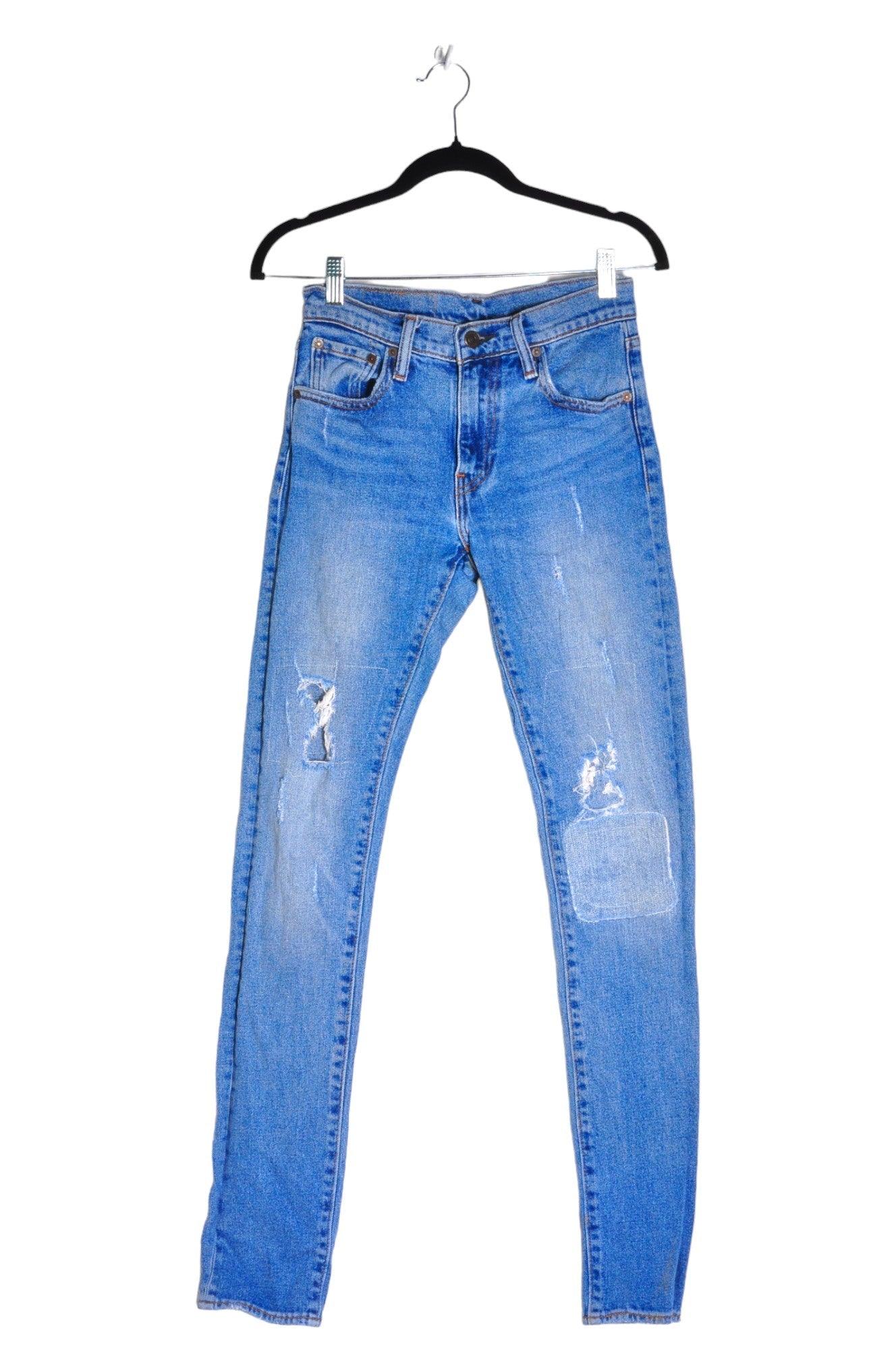 LEVI'S Stylish Women's Blue Regular Fit Straight-Legged Jeans - Size 25x32