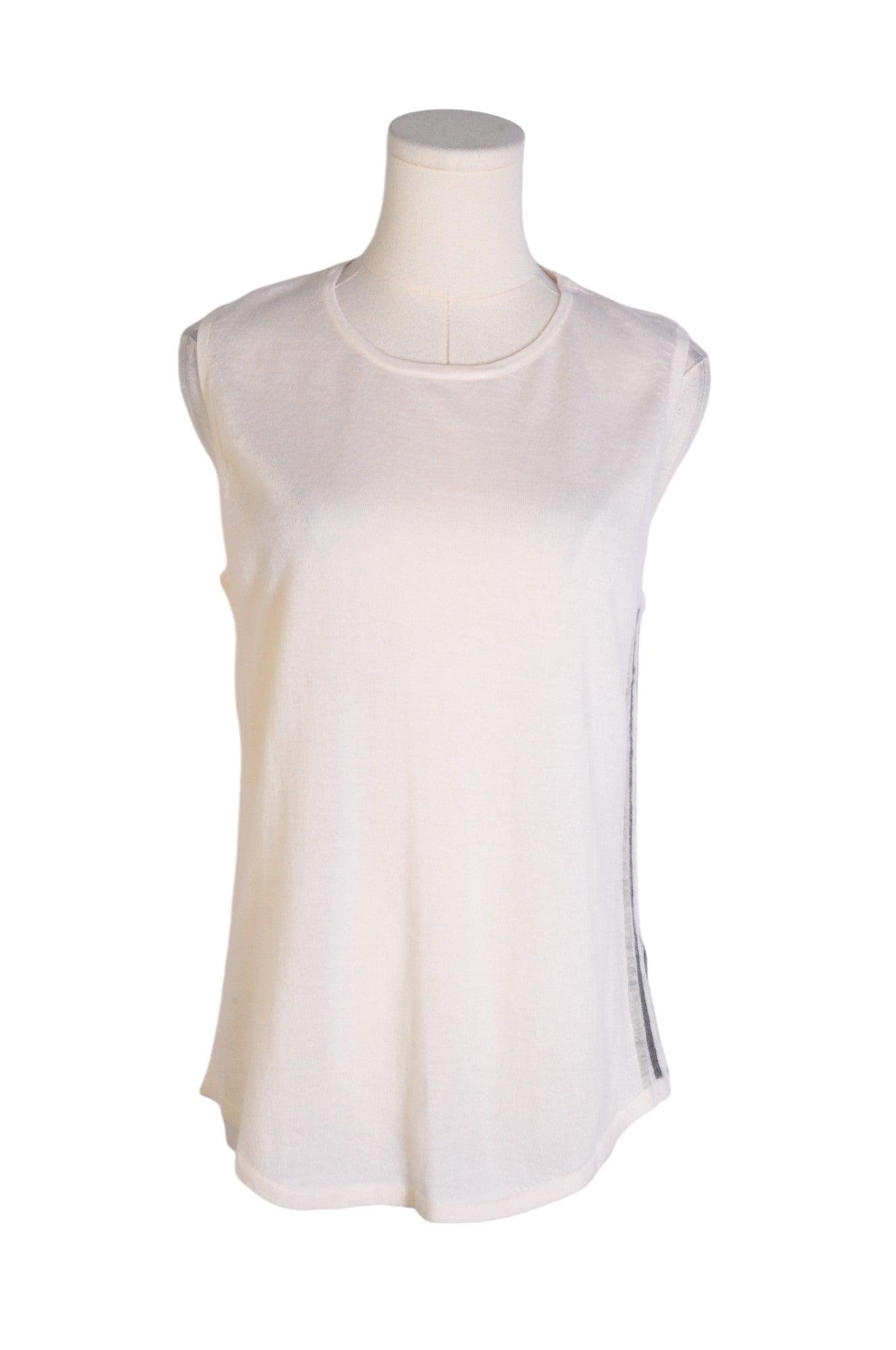 Stunning HUDSON BAY White Regular-Fit Women's Sleeveless Blouse in Size S