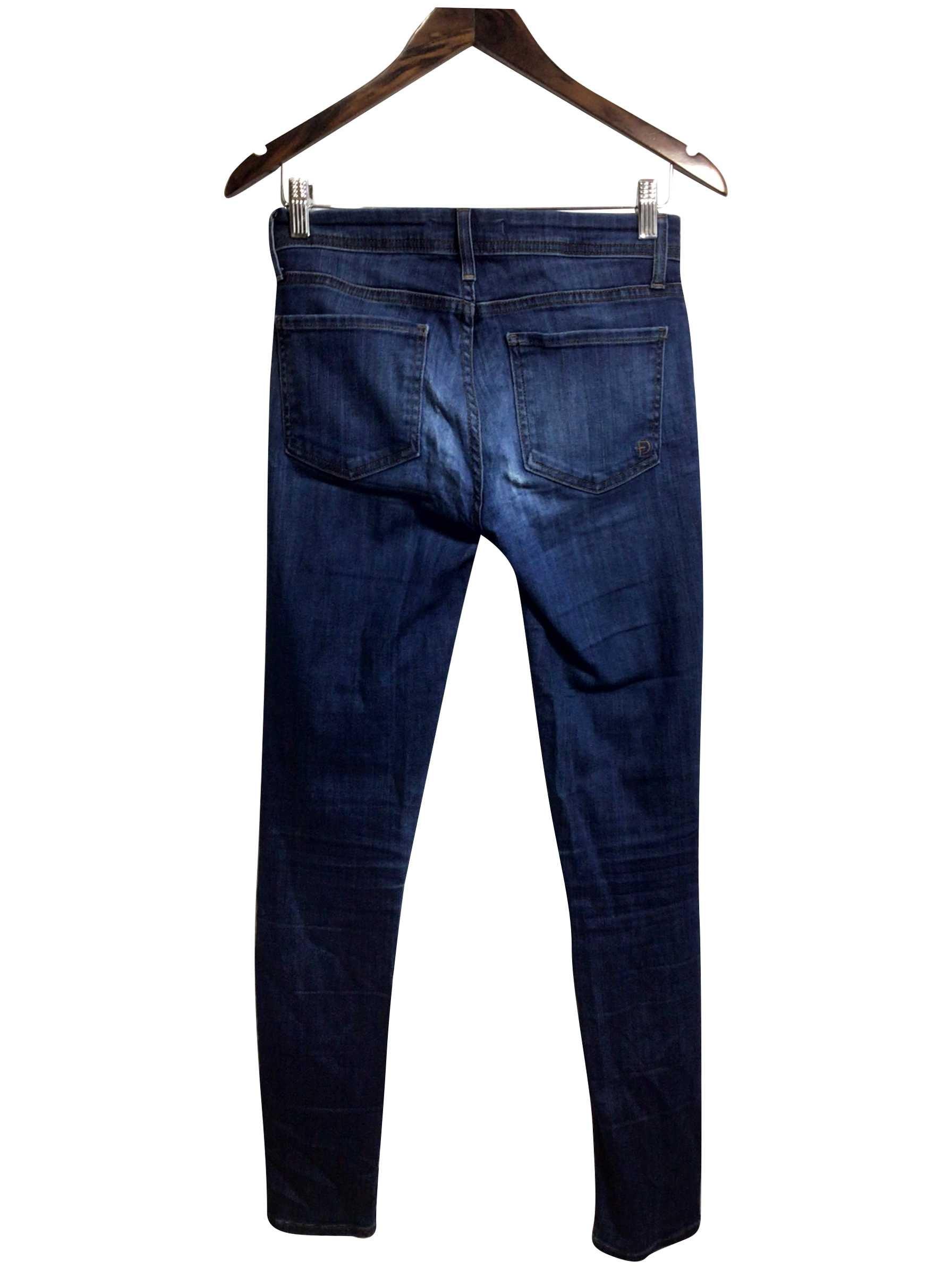 FIDELITY Blue Regular Fit Ankle-Length Straight-Legged Second-Hand Jeans Size 26
