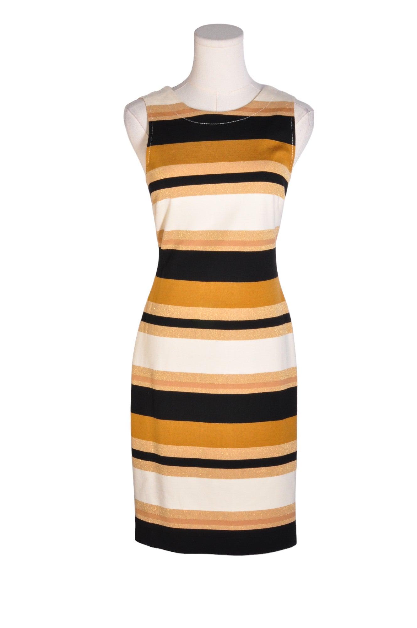 BANANA REPUBLIC Women's Elegant Beige Regular Fit Sheath Dress - Size 4
