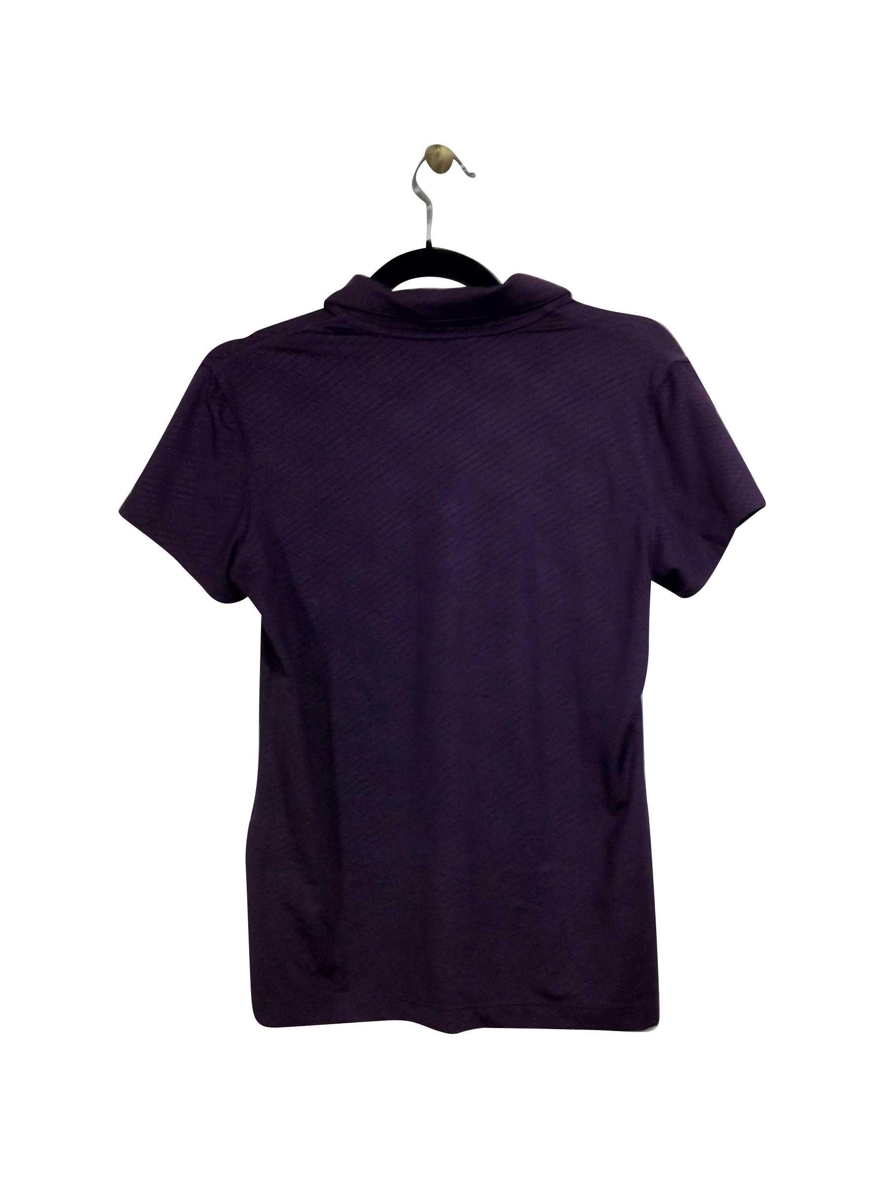 LIBRO Stylish Regular Fit Purple T-shirt - Size S