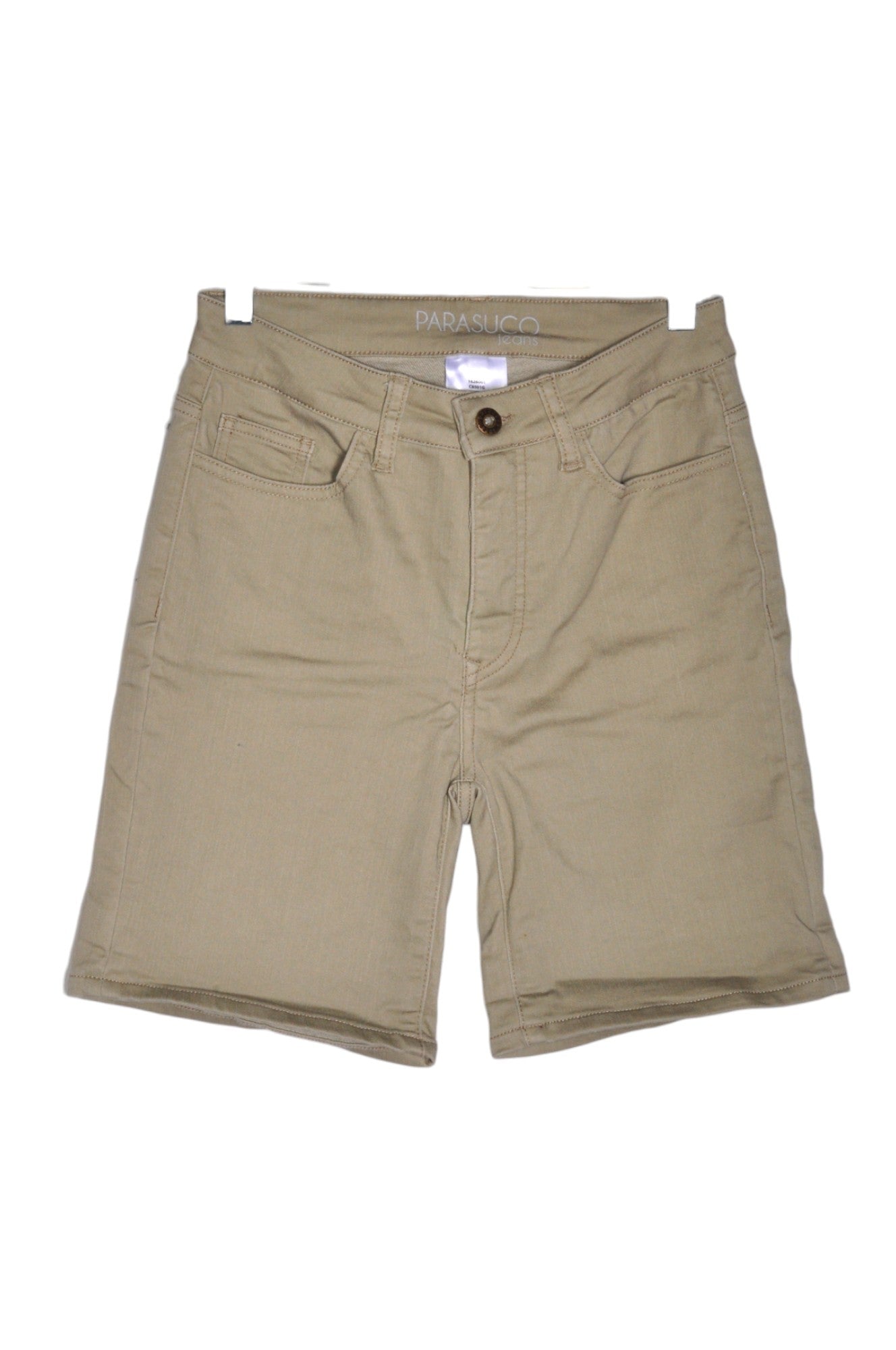PARASUCO Women's Stylish Classic Green Regular Fit Shorts - Size 6