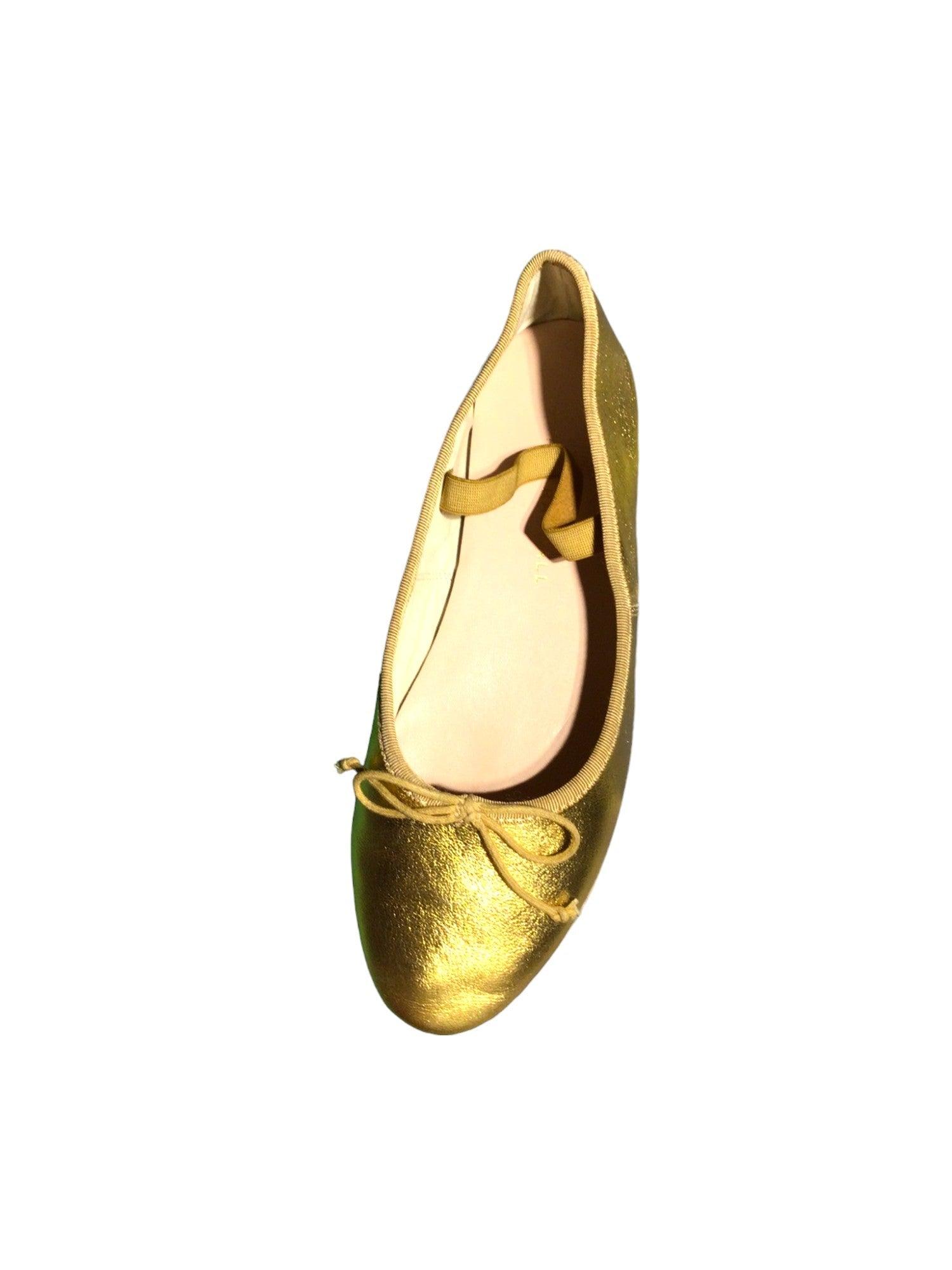 LOEFFLER RANDANN Stylish Women's Regular Fit Flat Shoes in Yellow - Size 6