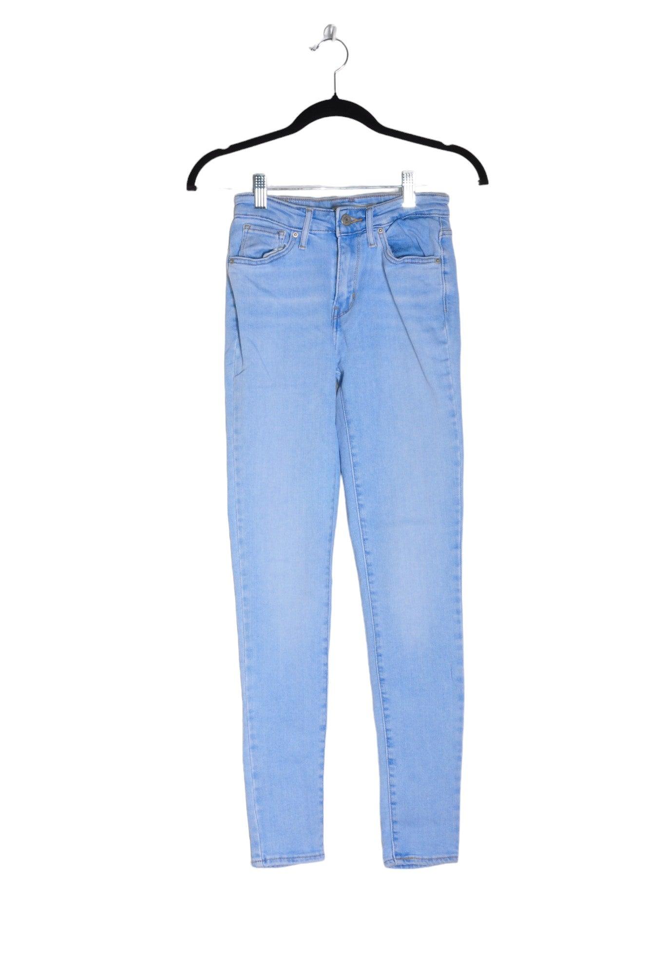 LEVI'S Second Hand Blue Women's Regular Fit Straight-Legged Jeans Size 24