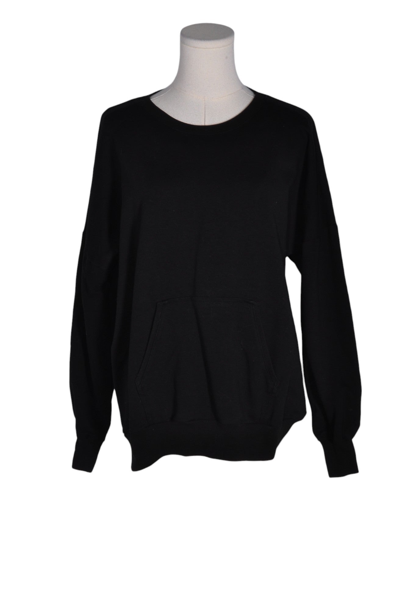 Stylish MILAN KISS Women's Regular Fit Black Sweatshirt - Size L