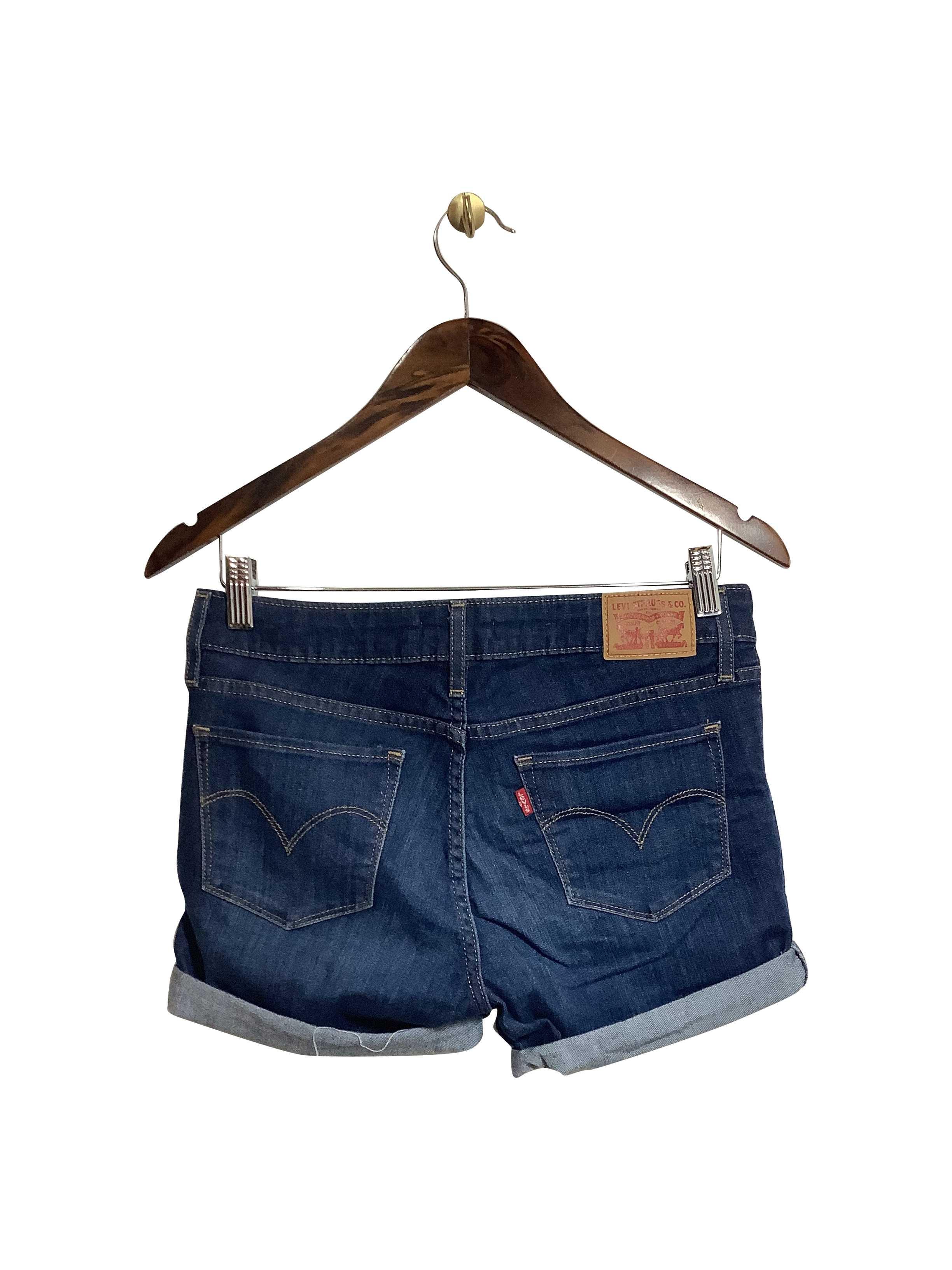 LEVI'S Blue Regular Fit Mid - thigh Jeans Shorts Size 28 - Second Hand
