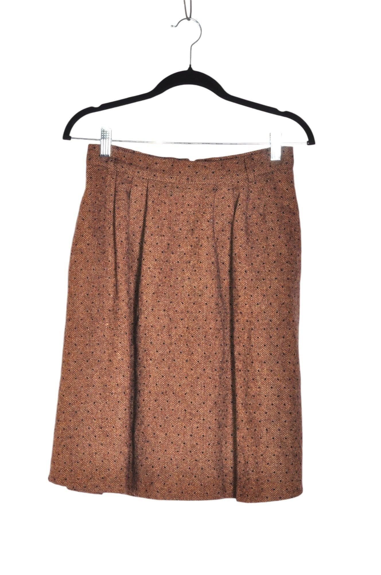 MODCLOTH Stylish Second - Hand Women's Brown Regular - Fit Casual Knee - Length Skirt, Size M