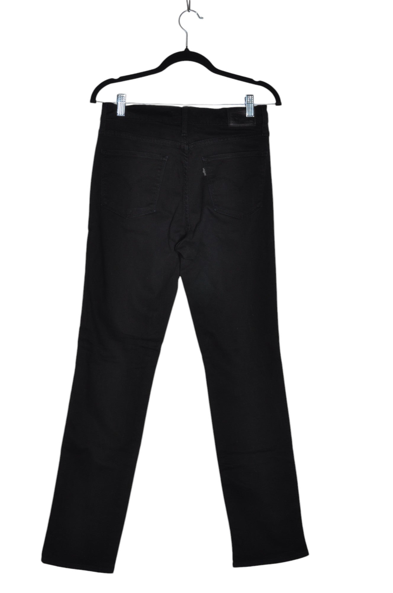 LEVI'S Second-Hand Women's Black Regular-Fit Straight-Legged Jeans - Size 30