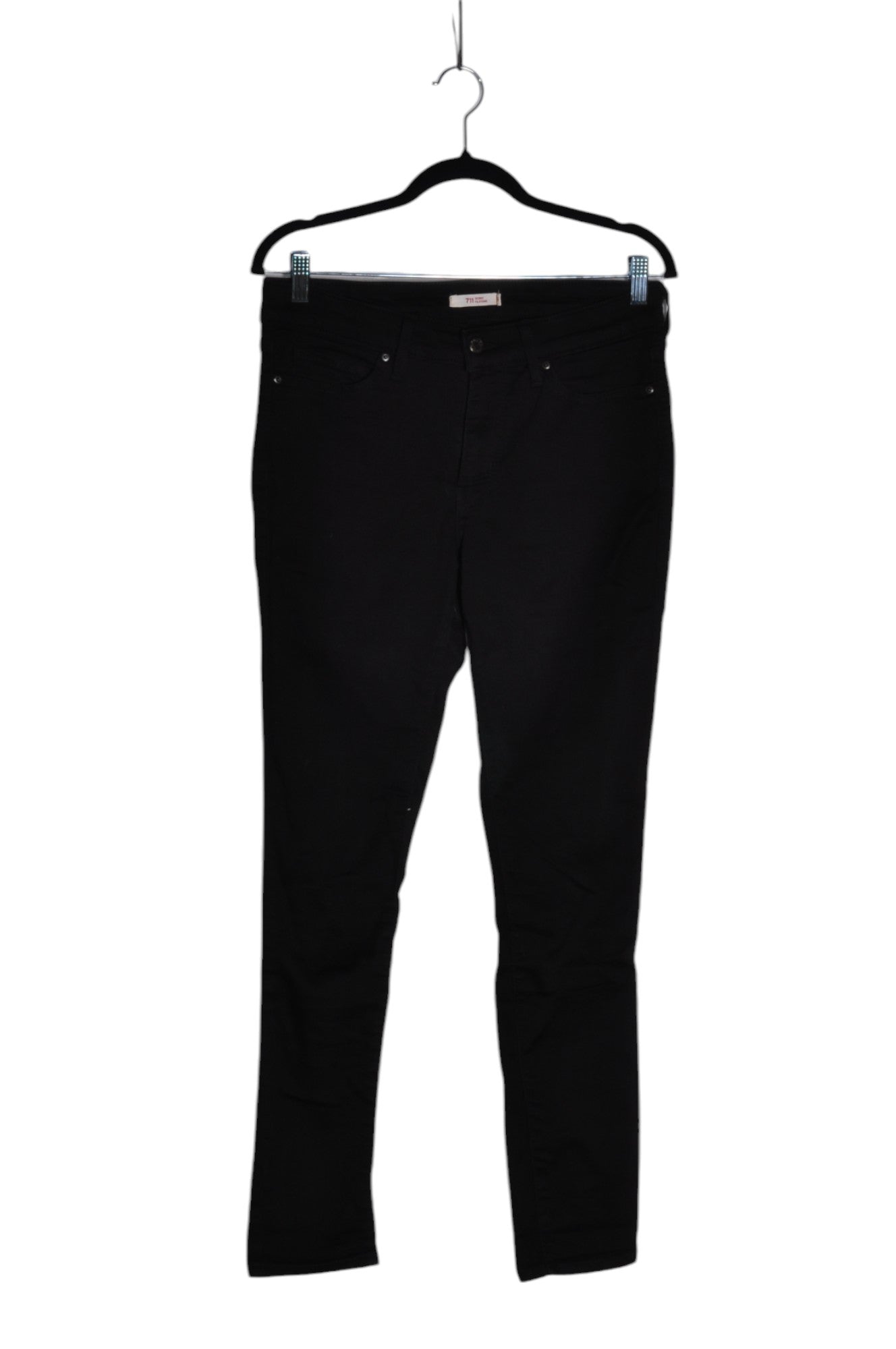 LEVI'S Second Hand Women's Black Regular Fit Straight-Legged Jeans - Size 29