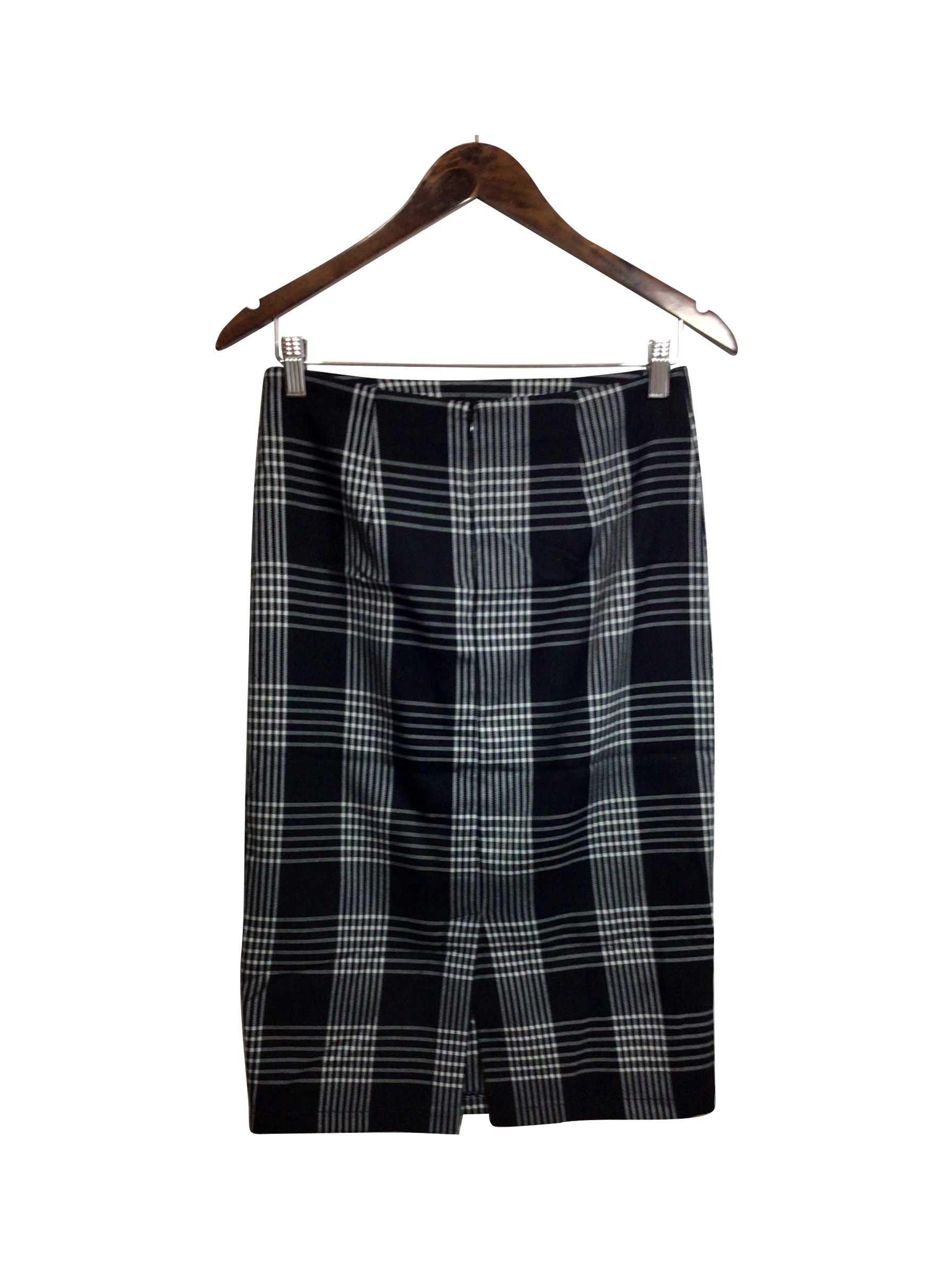 FOREVER 21 Stylish Regular Fit Knee-Length Black Skirt - Size M