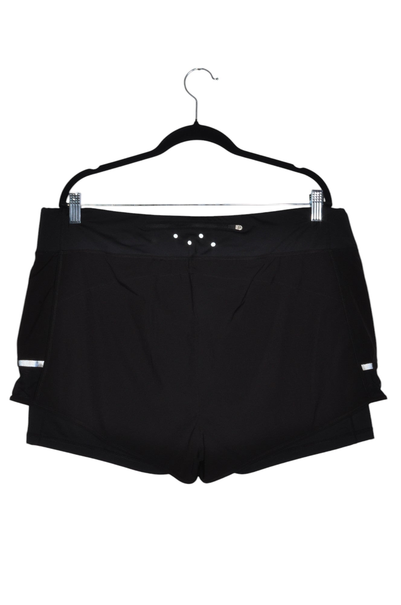 HYBA Stylish Women's Activewear Black XXL Regular-fit Shorts & Skirts